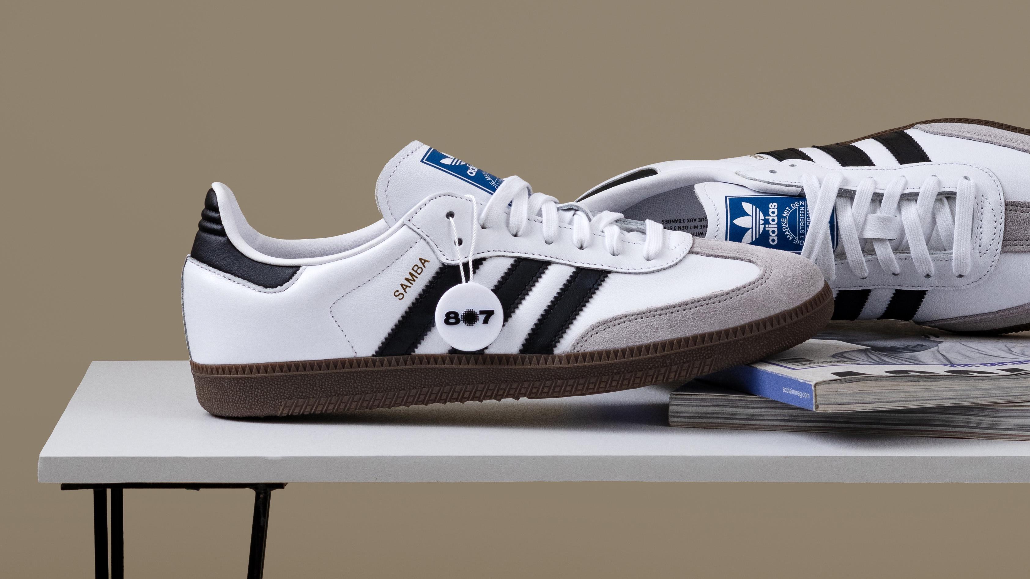 Klasik Ikonik Adidas Samba OG Cloud White Black