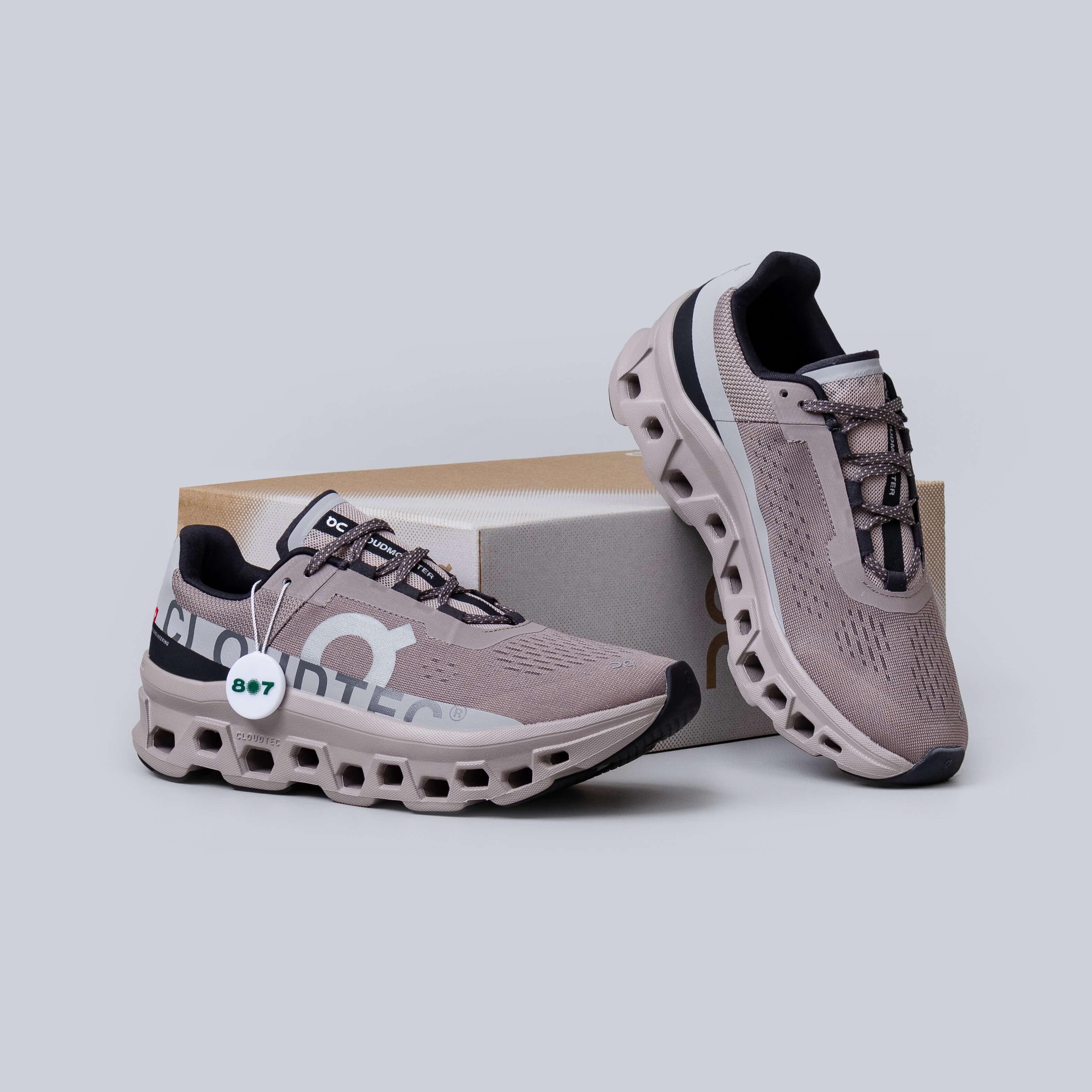 ON Cloudmonster Cinder Fog Brown