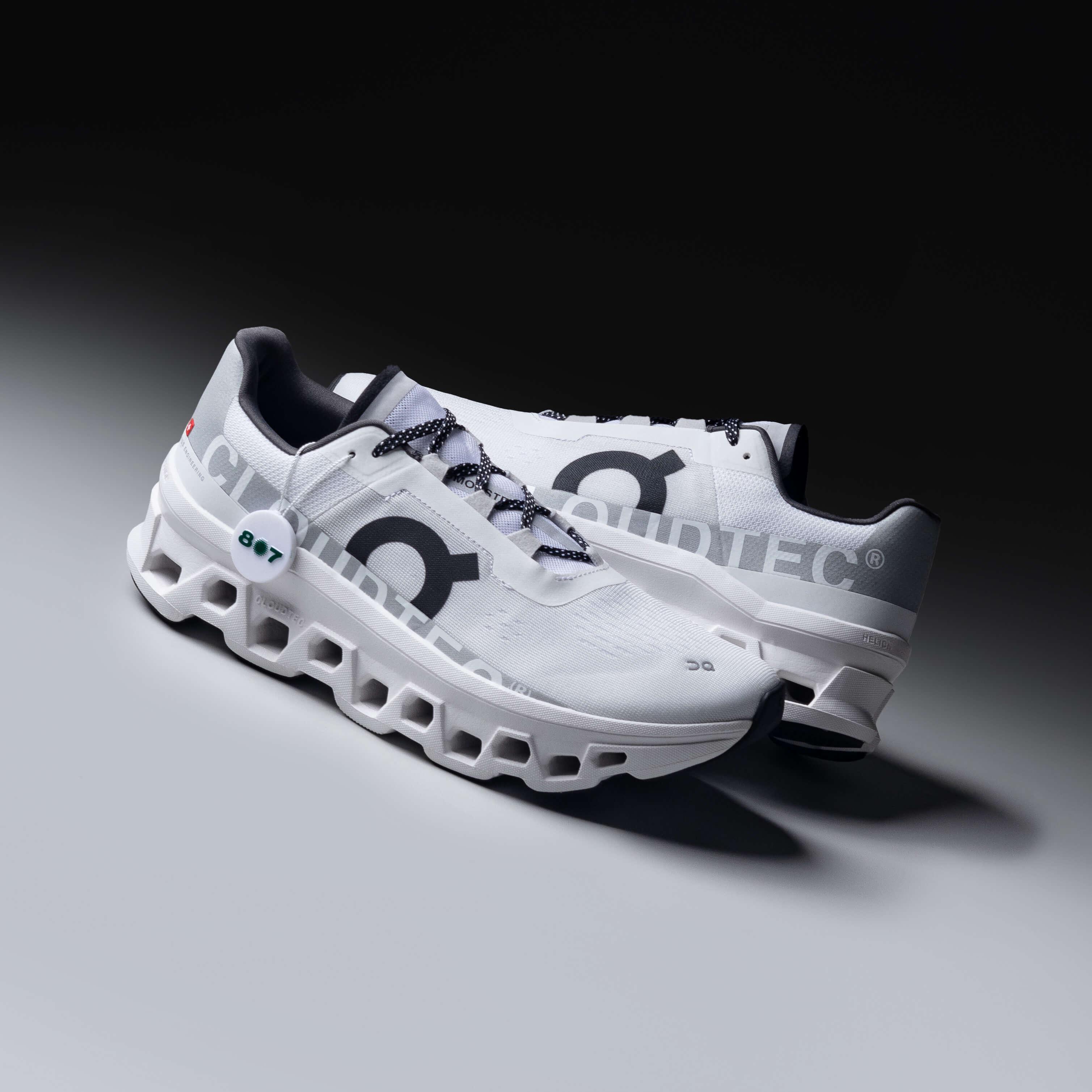 ON Cloudmonster White Black 