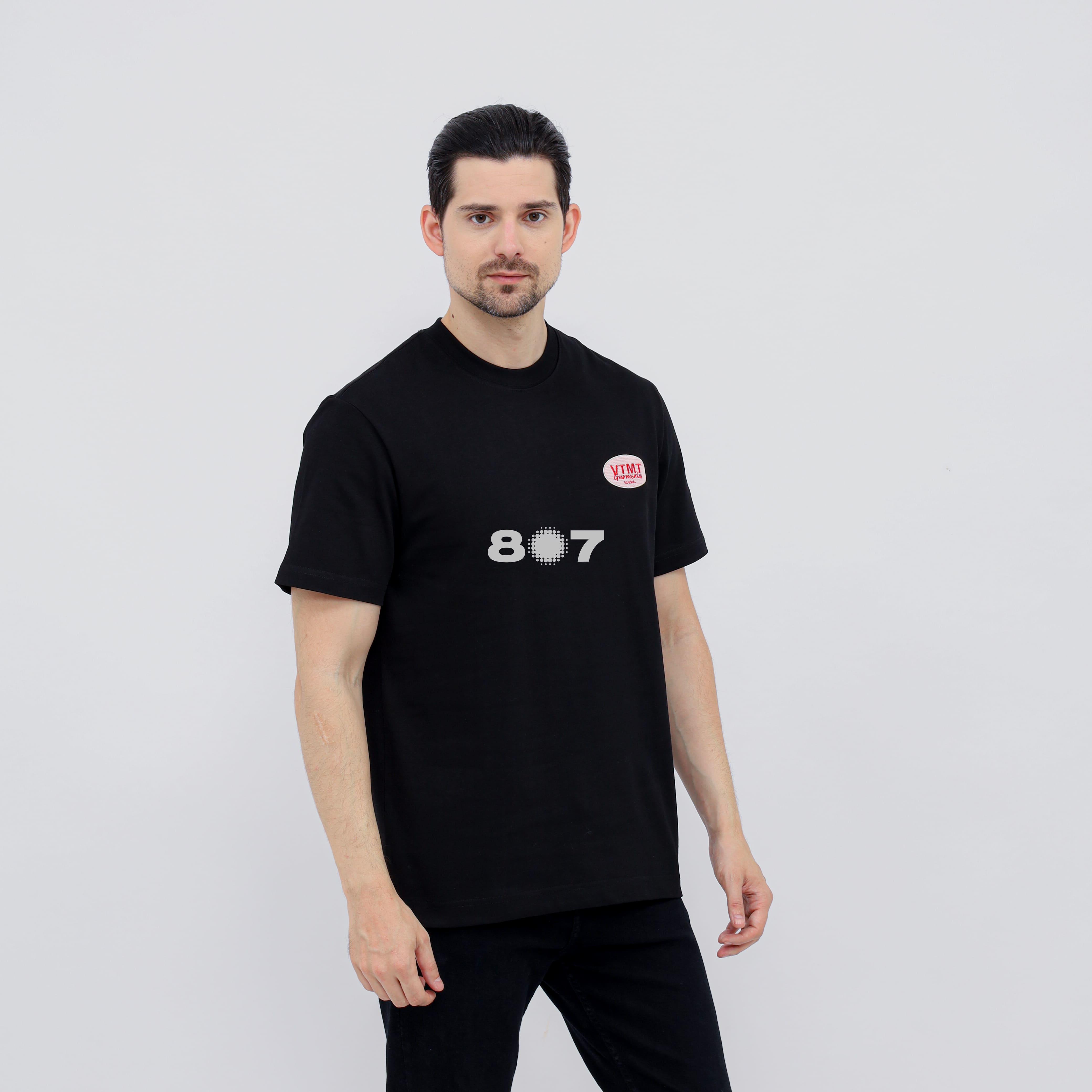 VTMT Circle Patch Tuft Black Tee