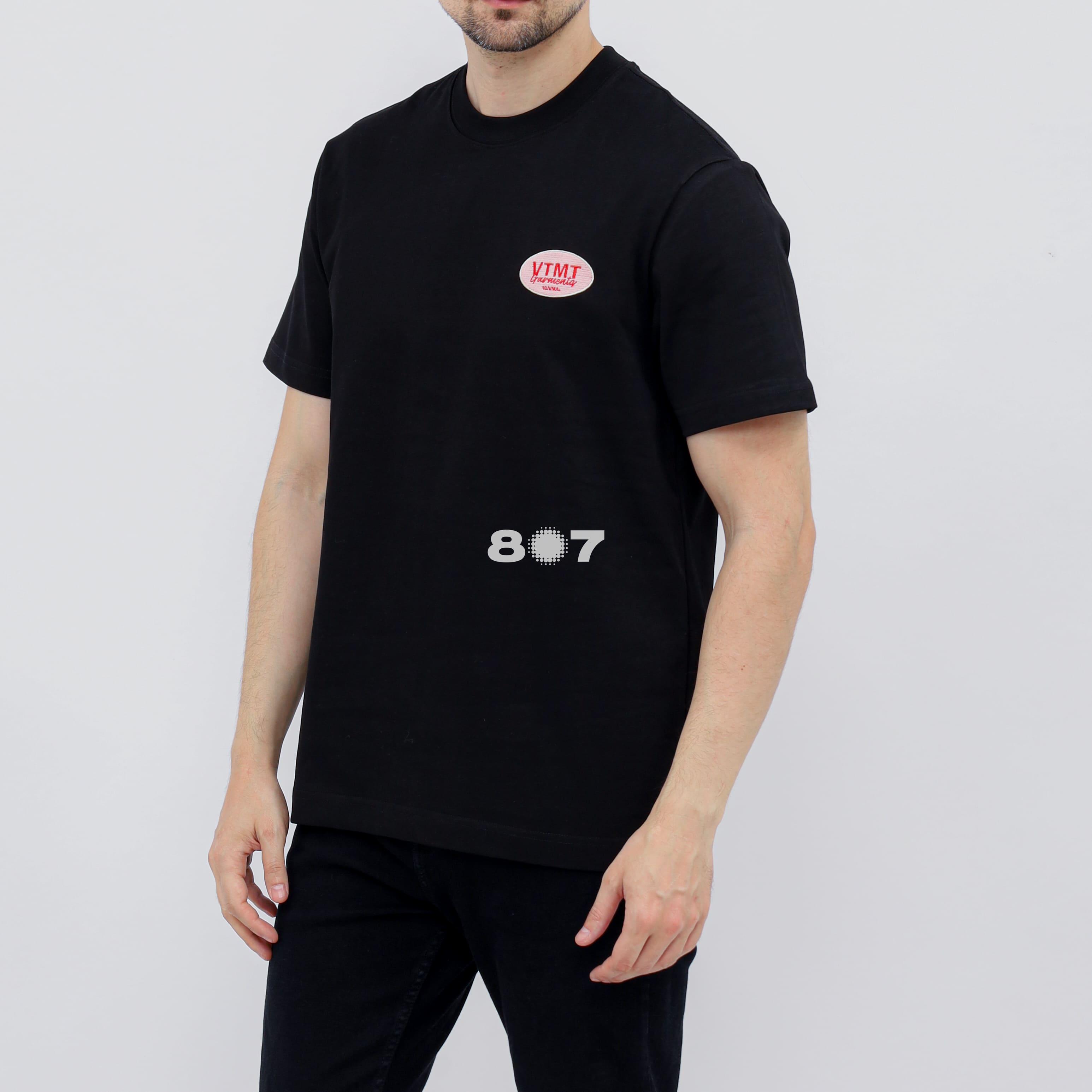 VTMT Circle Patch Tuft Black Tee