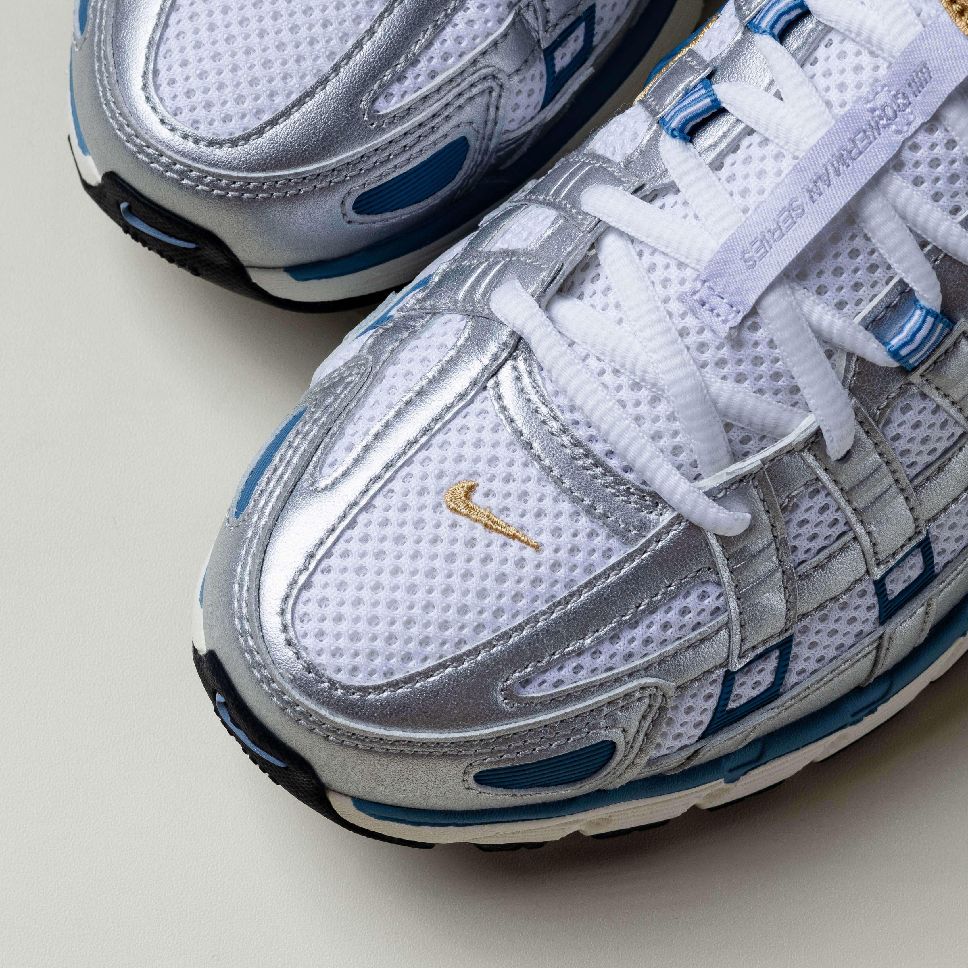 Nike P6000 Metallic Silver Aegean Storm White