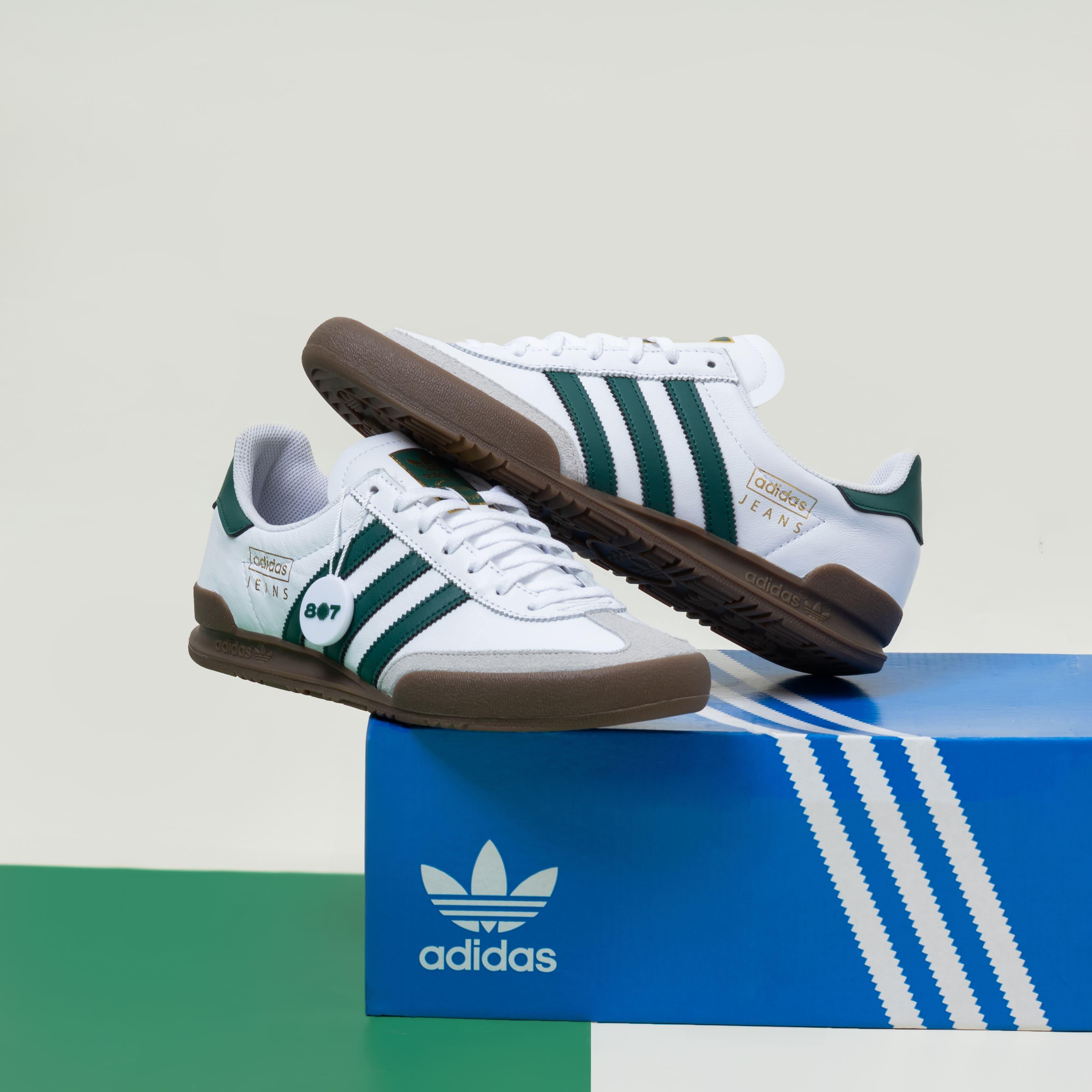 Adidas Jeans White And Green Adidas Shoes Shop Adidas Adidas Originals  Abasto Telefono