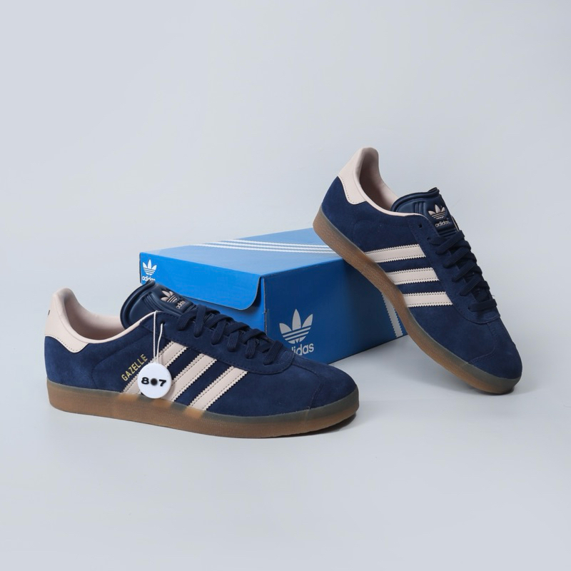 Adidas Gazelle Night Indigo Taupe Blue 