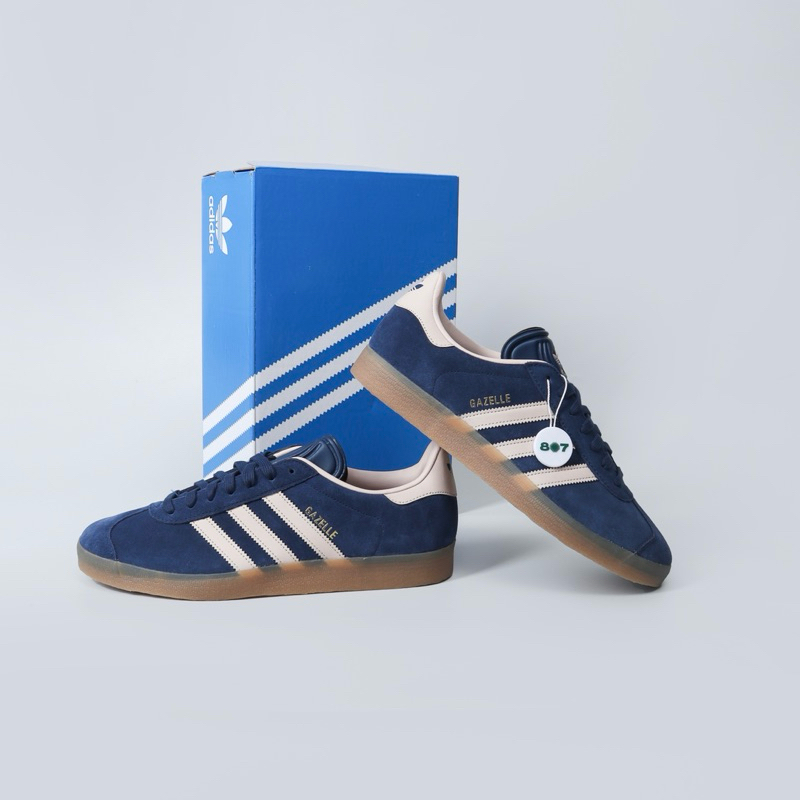 Adidas Gazelle Night Indigo Taupe Blue 