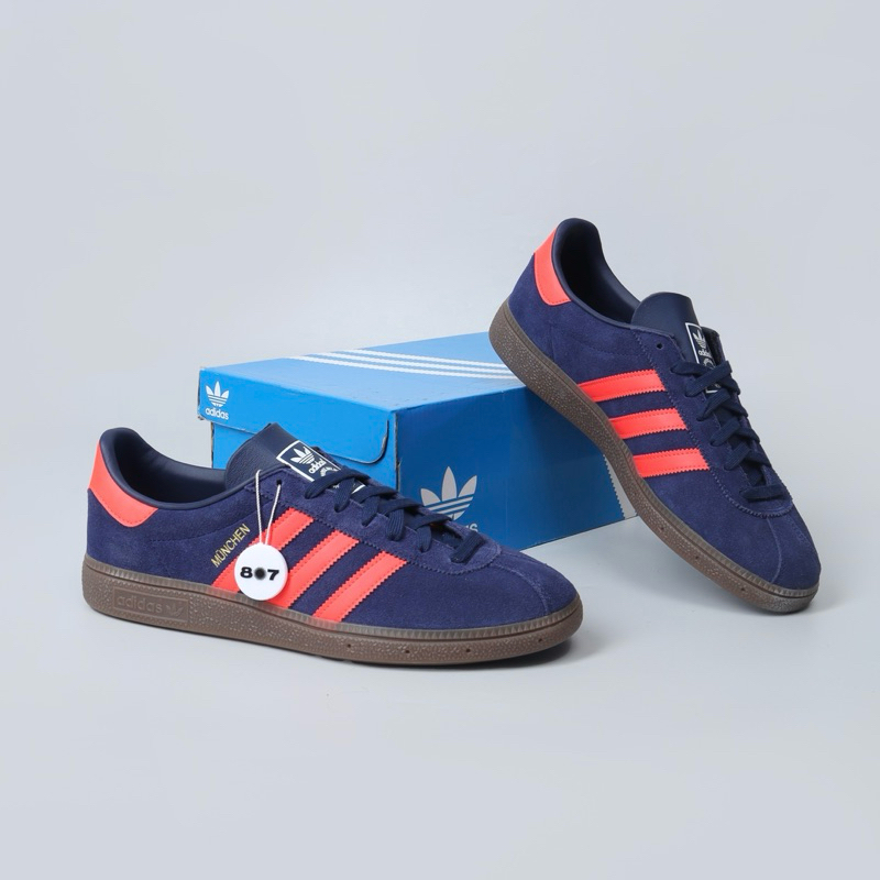 Adidas Munchen Dark Blue Solar Red