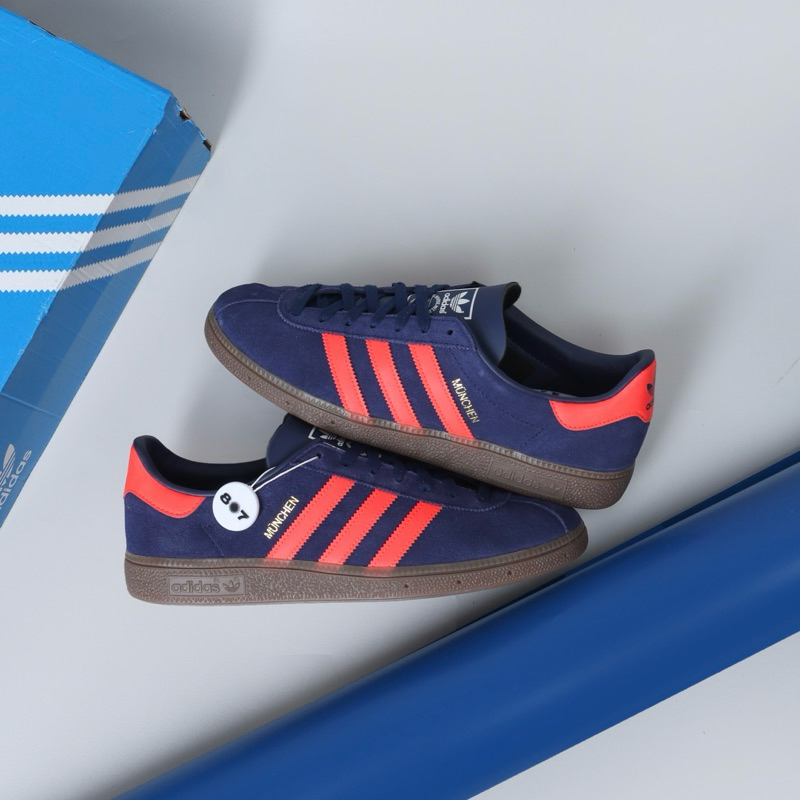 Adidas Munchen Dark Blue Solar Red