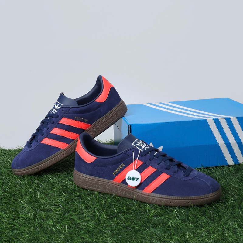 Adidas Munchen Dark Blue Solar Red