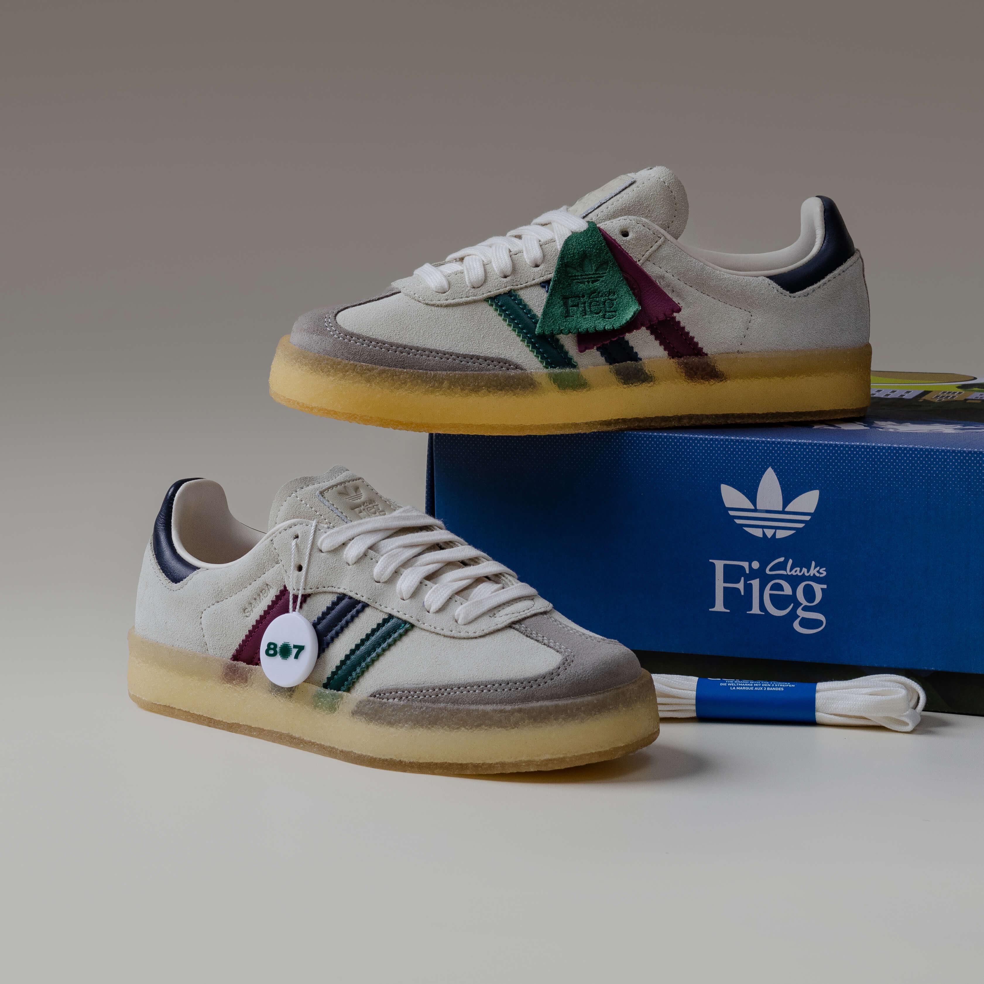 Adidas Samba Kith Clarks White Multi