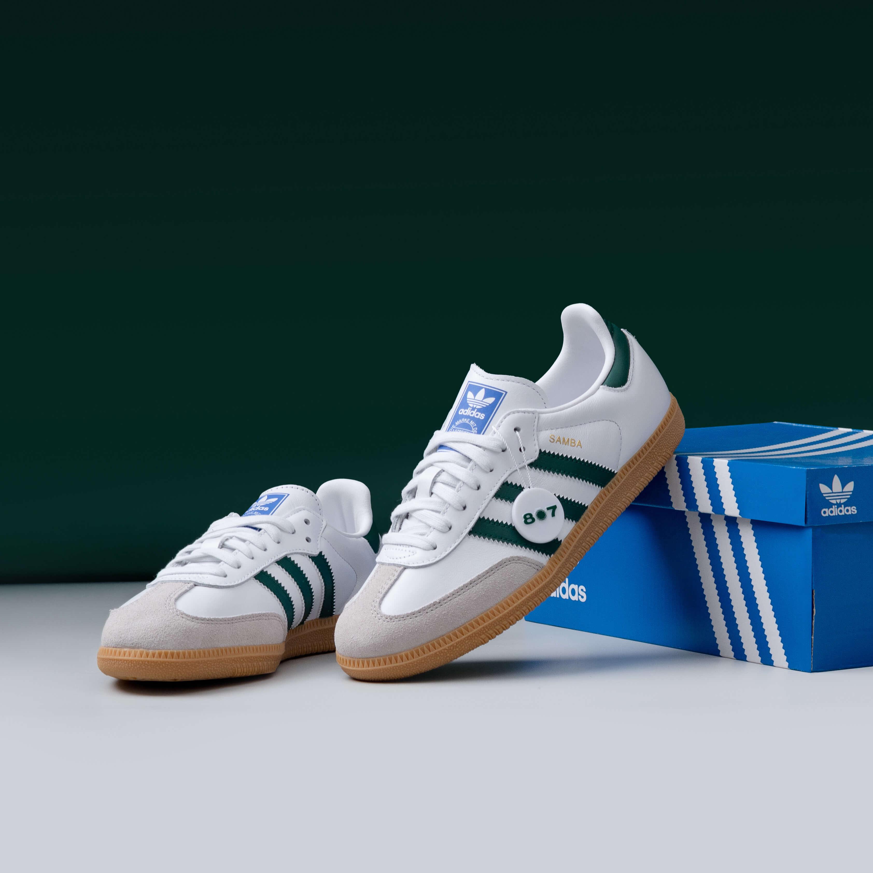Adidas Samba White Collegiate Green Gum