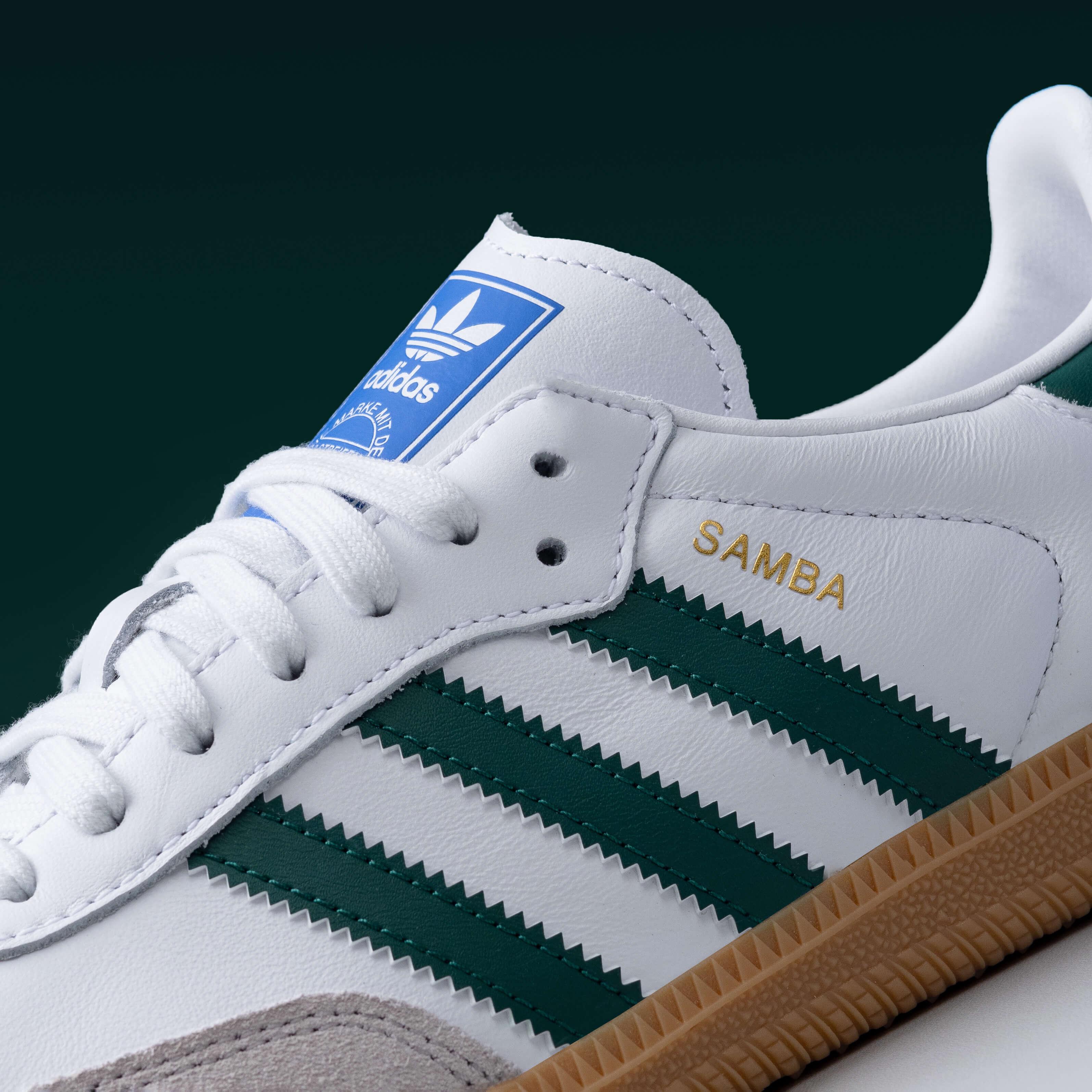 Adidas Samba White Collegiate Green Gum