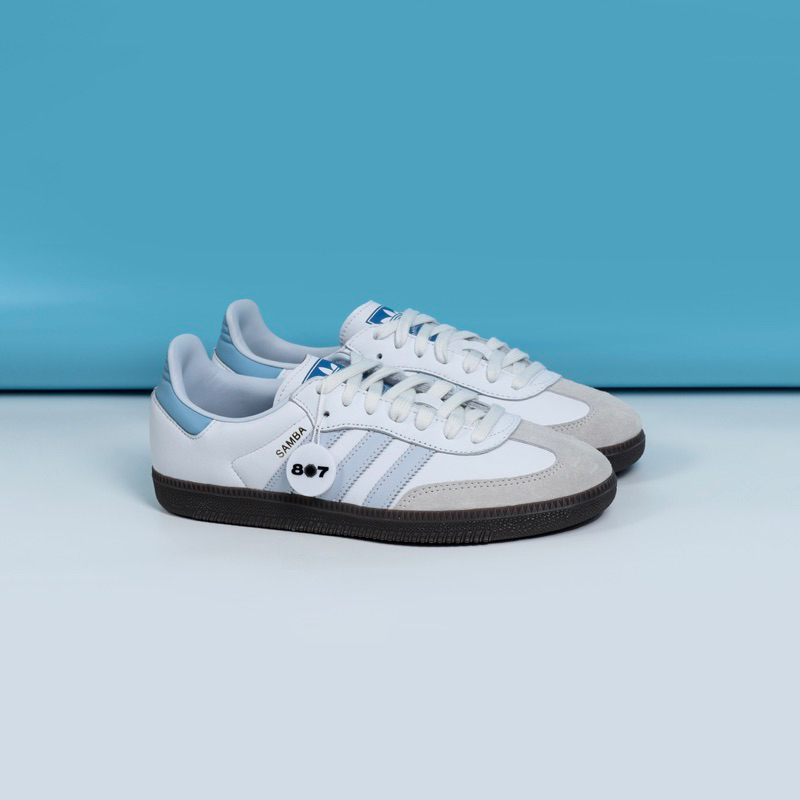 Adidas Samba White Halo Blue