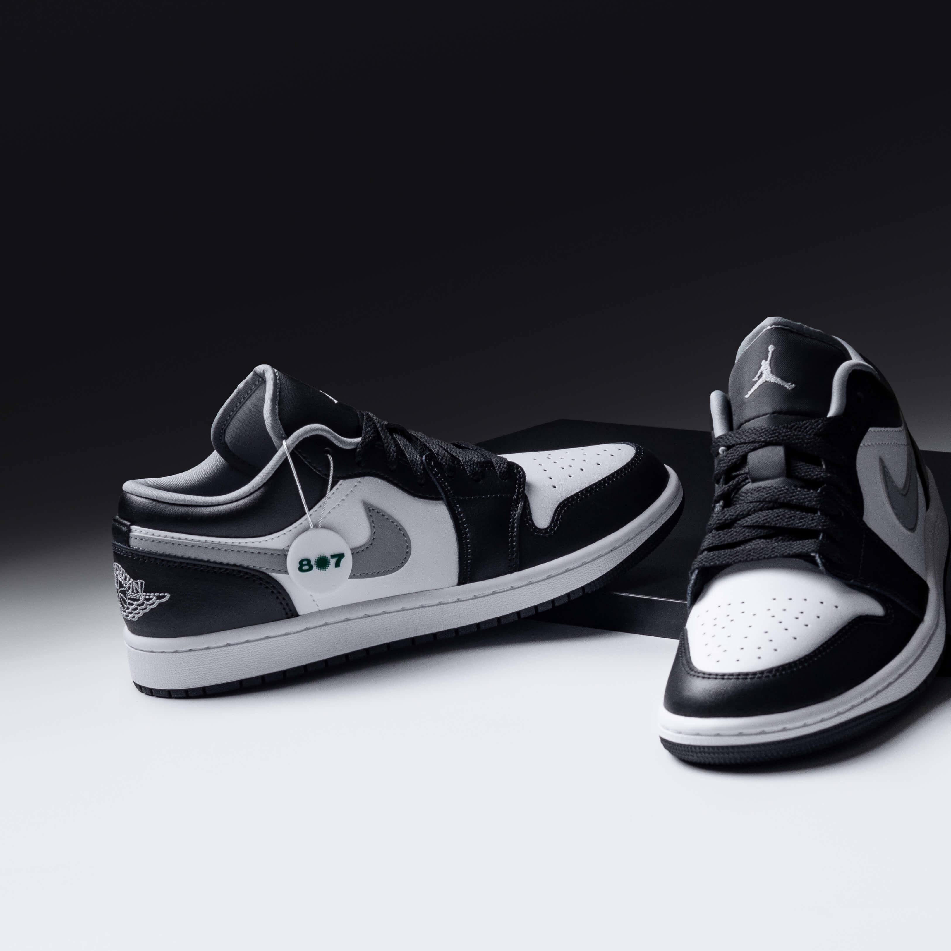 Air Jordan 1 Low Black White Grey