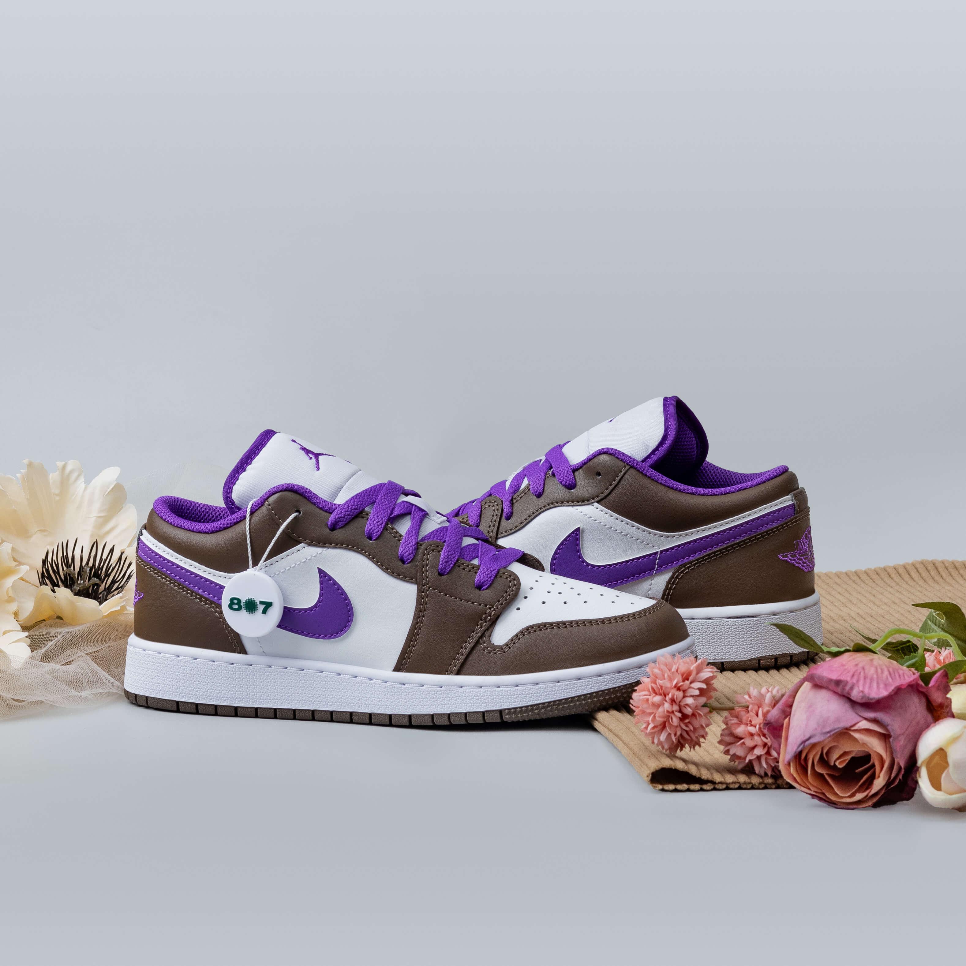 Air Jordan 1 Low Purple Mocha GS Women