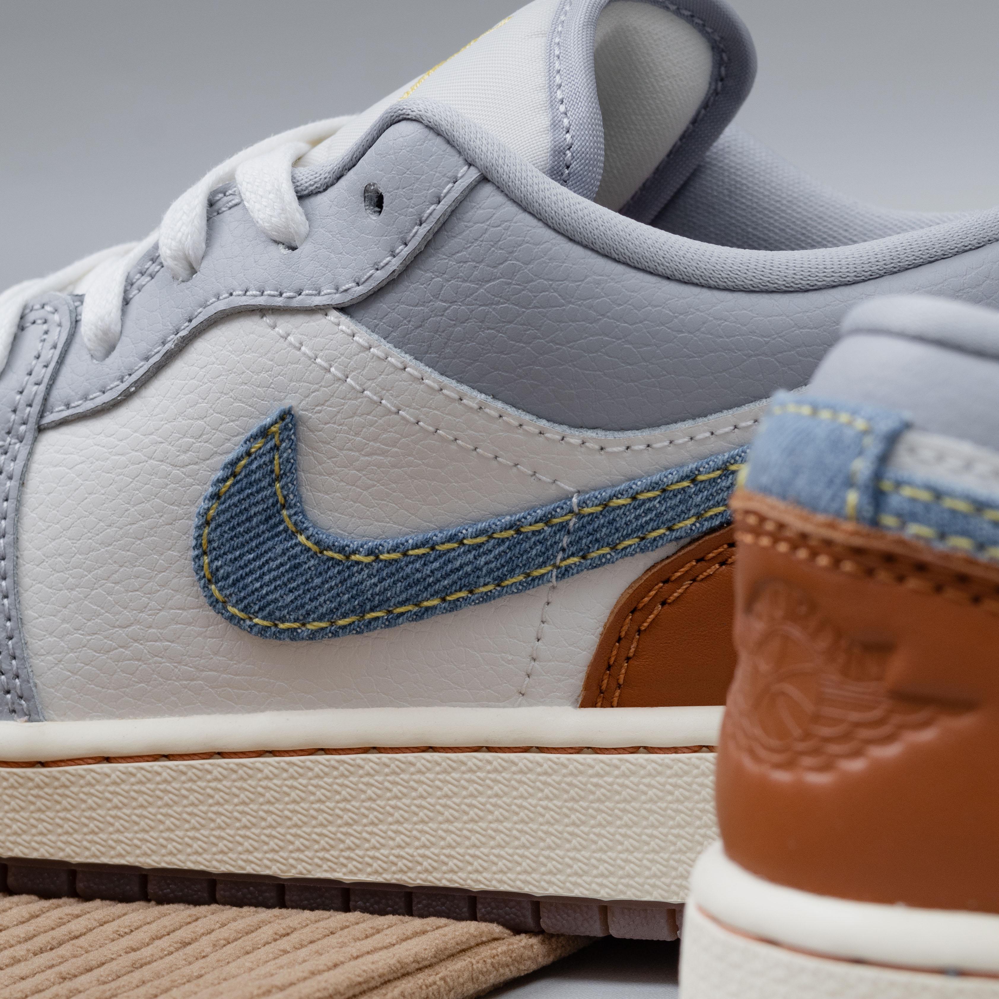 Air Jordan 1 Low Sashiko Phantom Blue GS Women