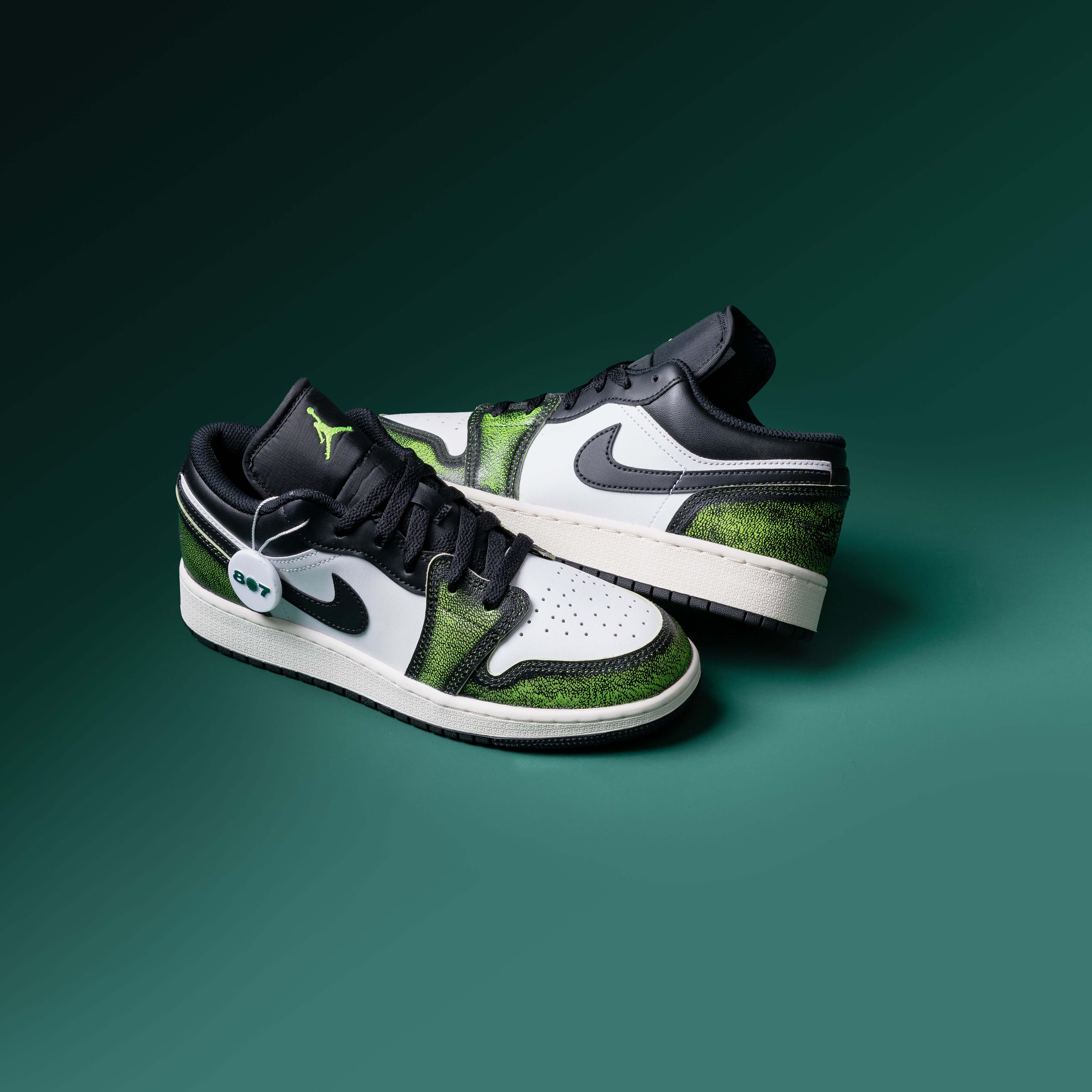 Air Jordan 1 Low Wear Away Electric Green GS Women