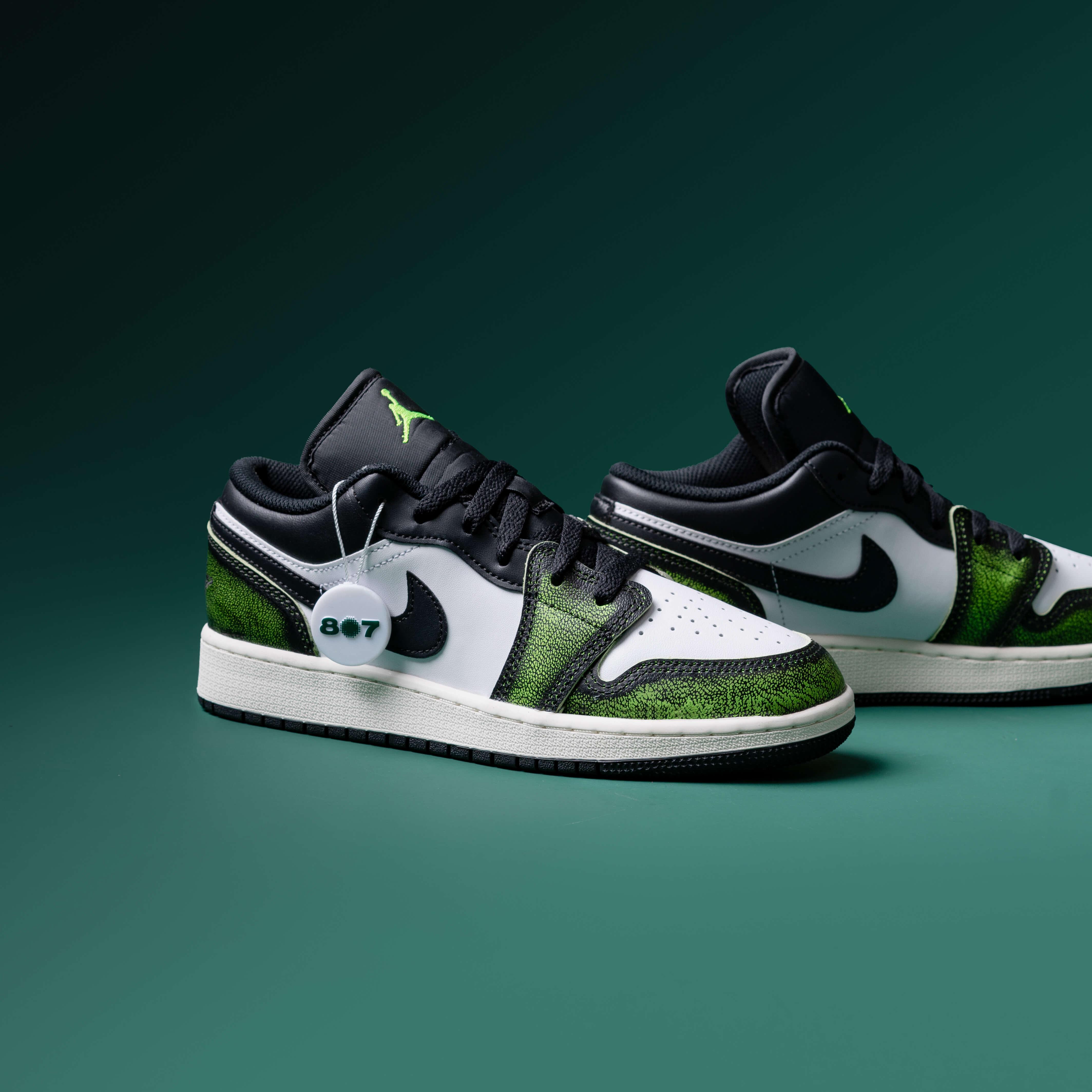 Air Jordan 1 Low Wear Away Electric Green GS Women