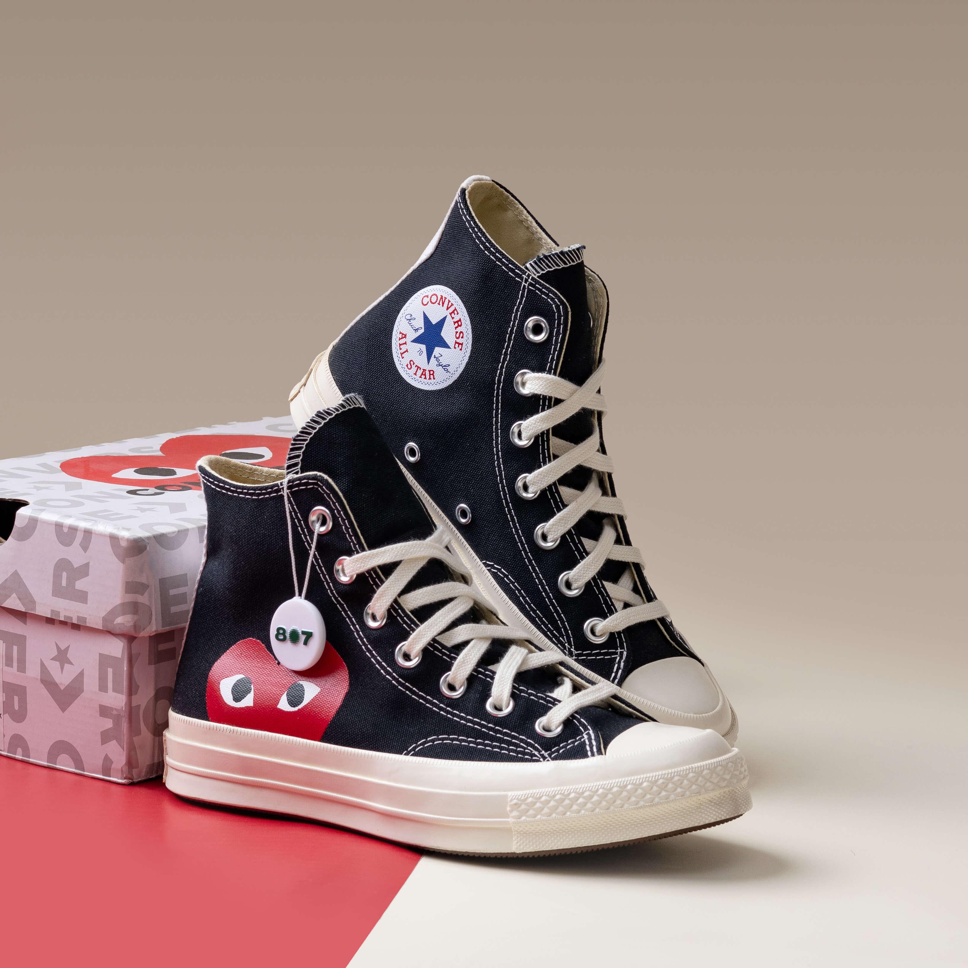 Converse CDG Play High Black