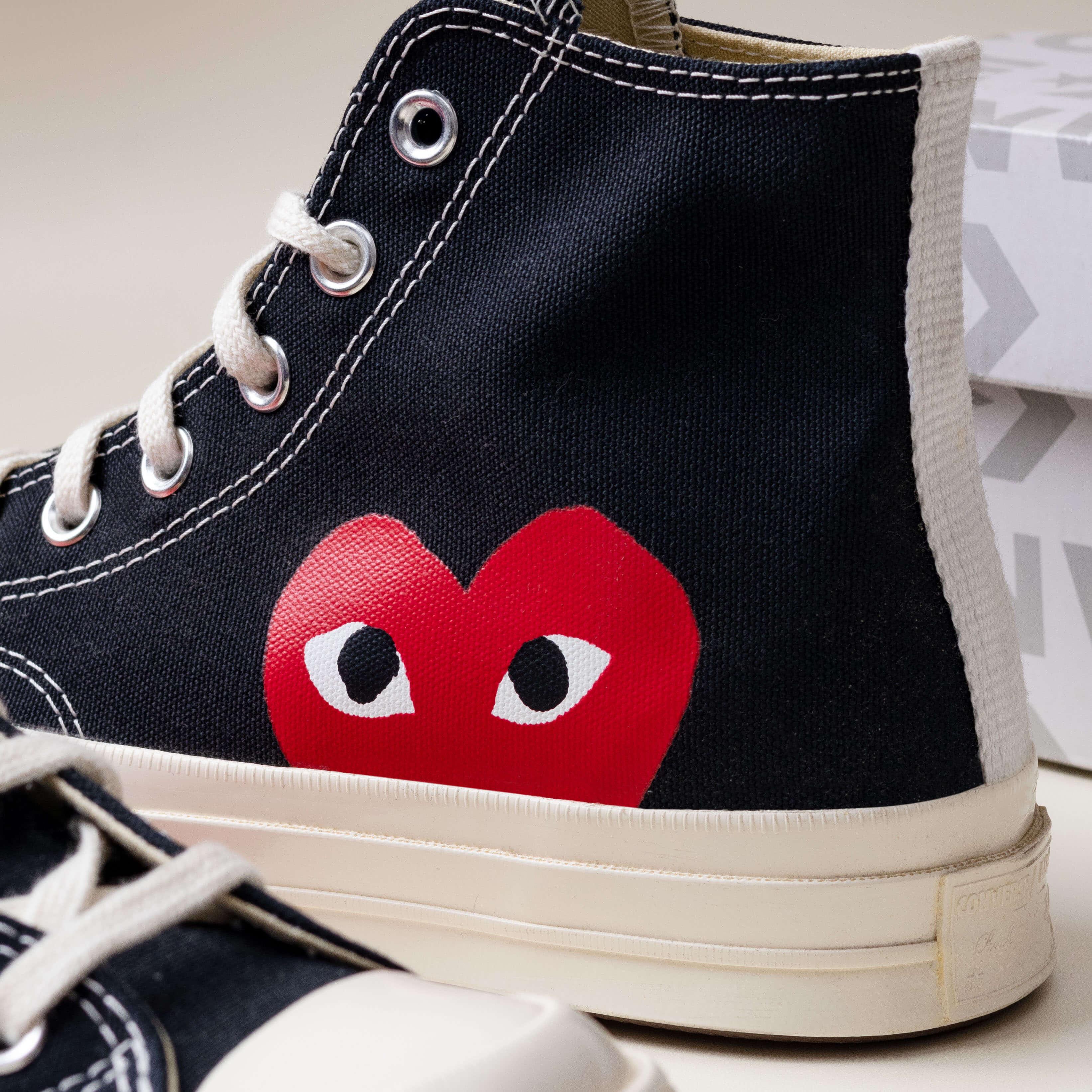 Converse CDG Play High Black