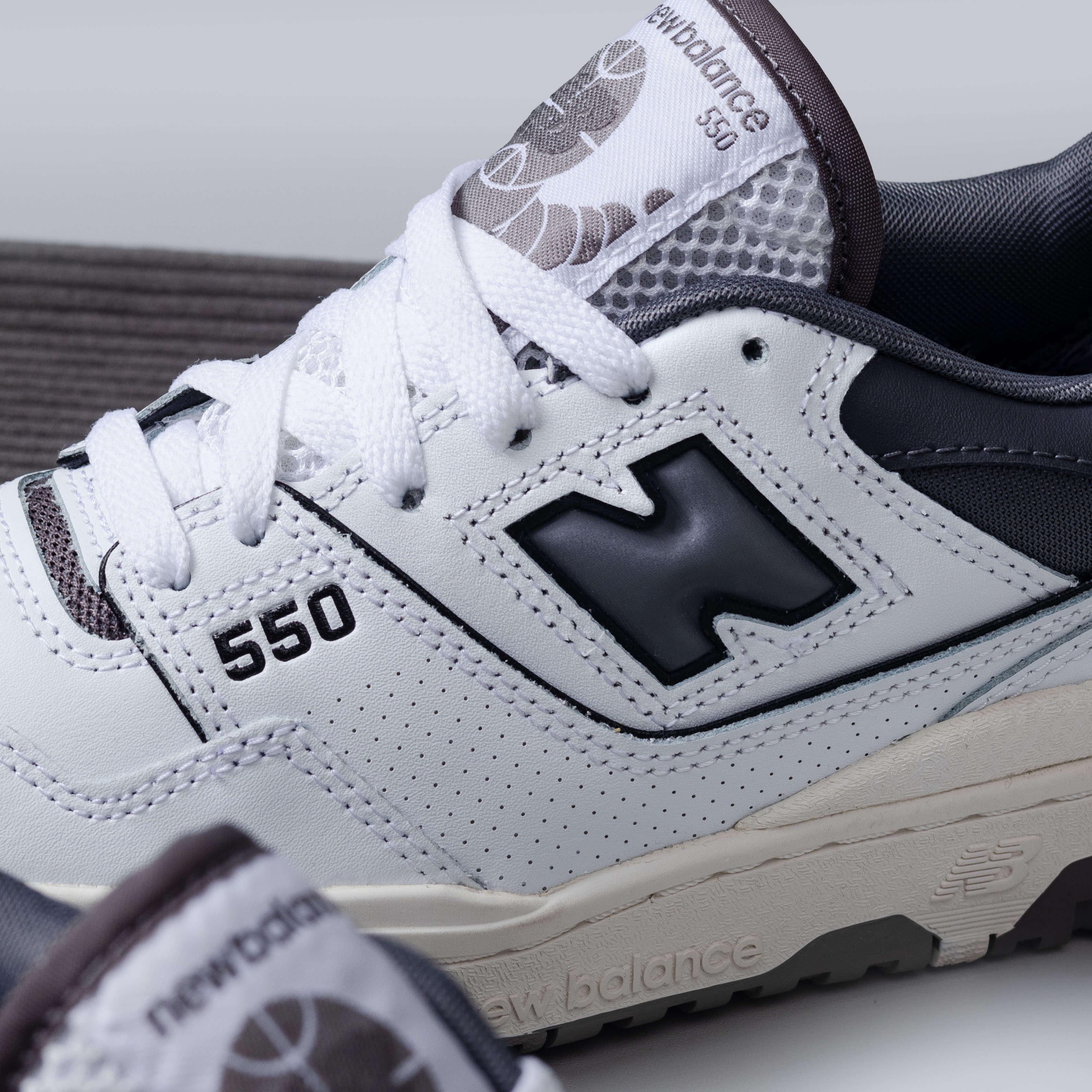 New Balance 550 White Grey Dark grey