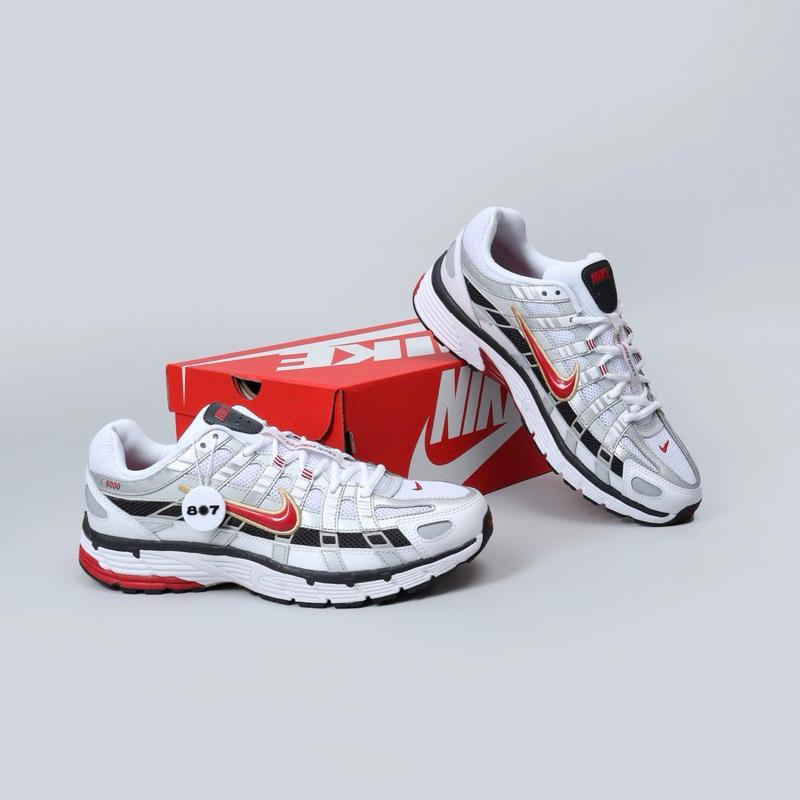 Nike P6000 Platinum Varsity Red