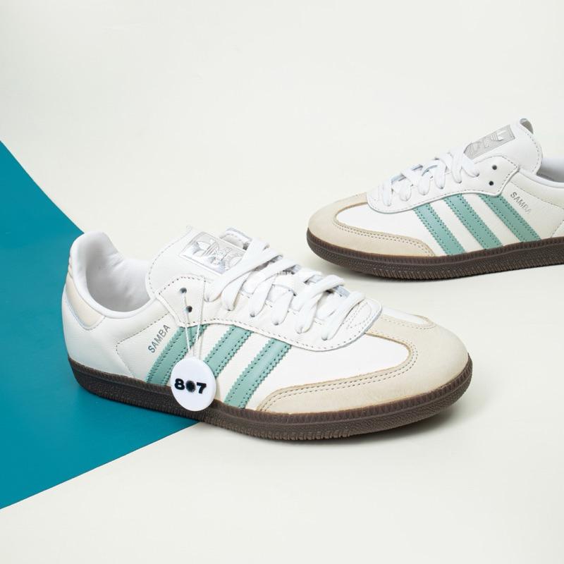 Adidas Samba Hazy White Green 
