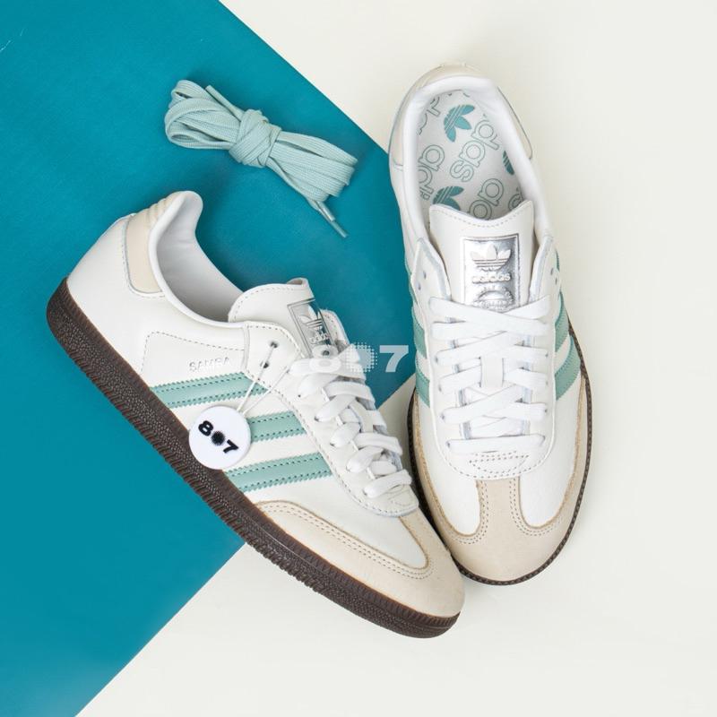Adidas Samba Hazy White Green 