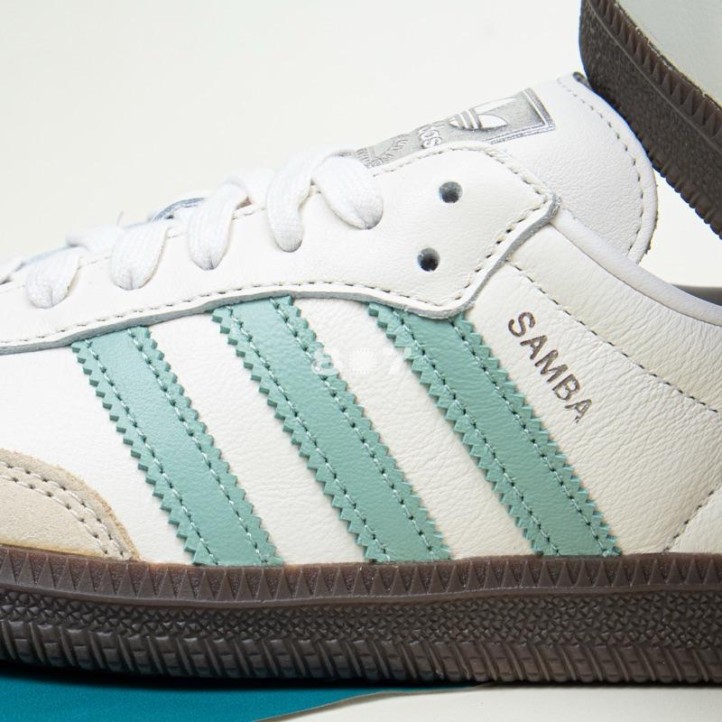 Adidas Samba Hazy White Green 
