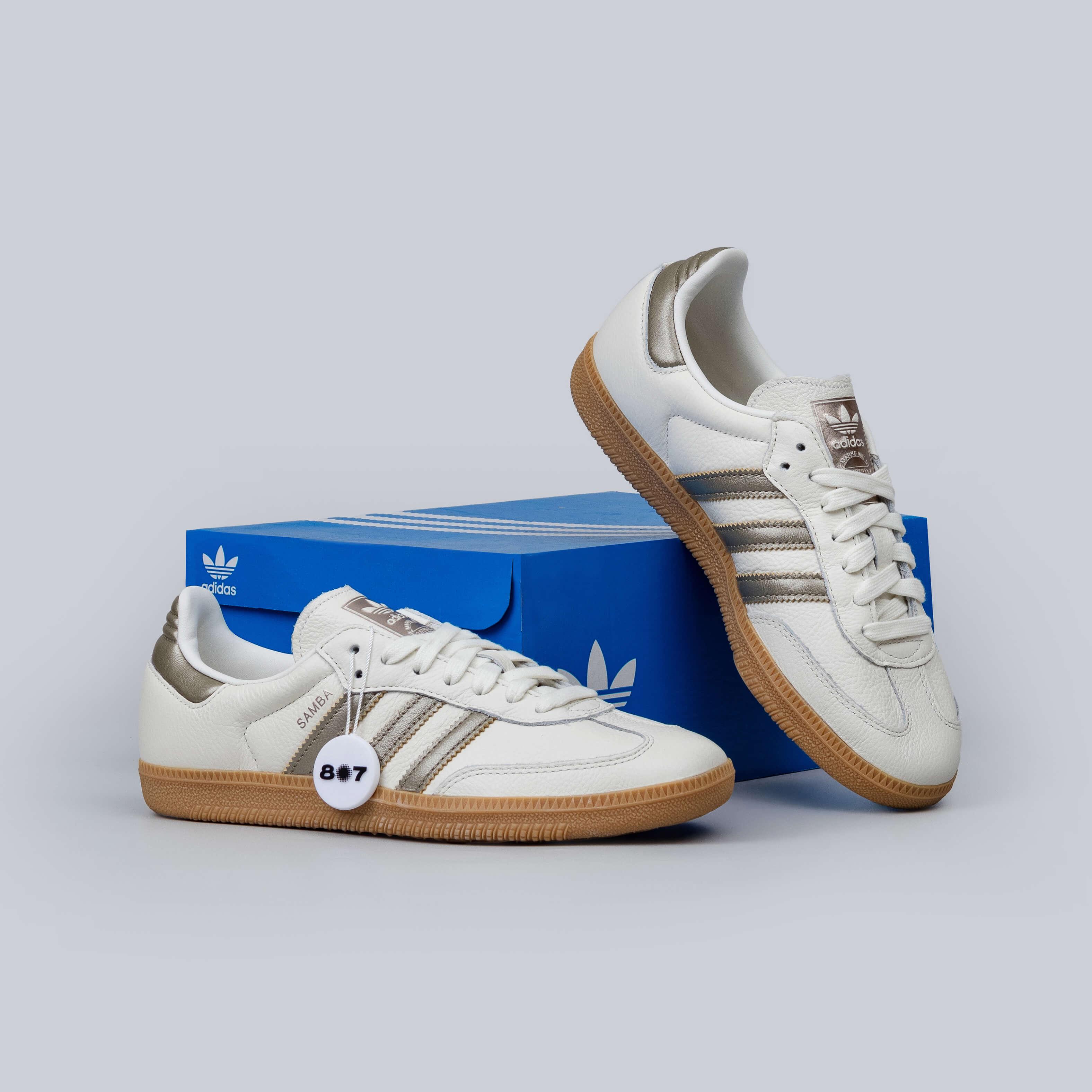 Adidas Samba Wonder Gold Metallic White