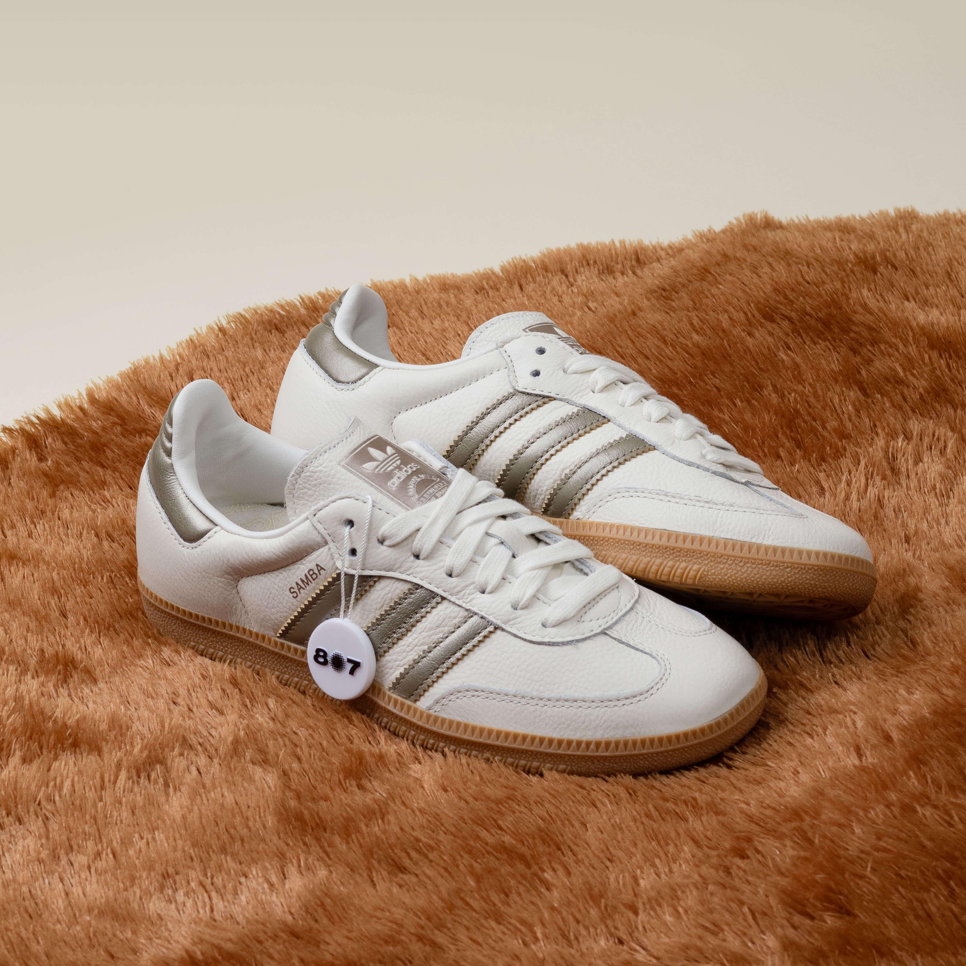 Adidas Samba Wonder Gold Metallic White