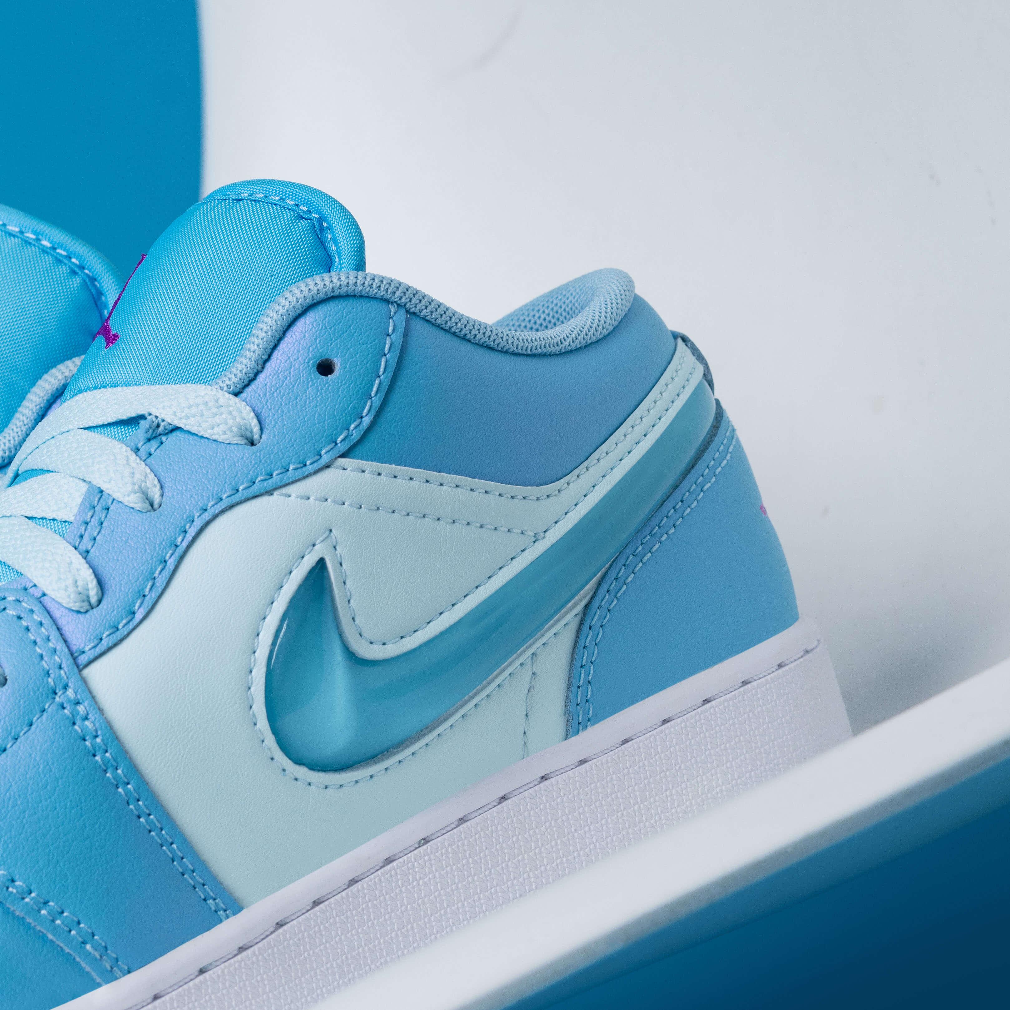 Air Jordan 1 Low Aquarius Blue GS Women