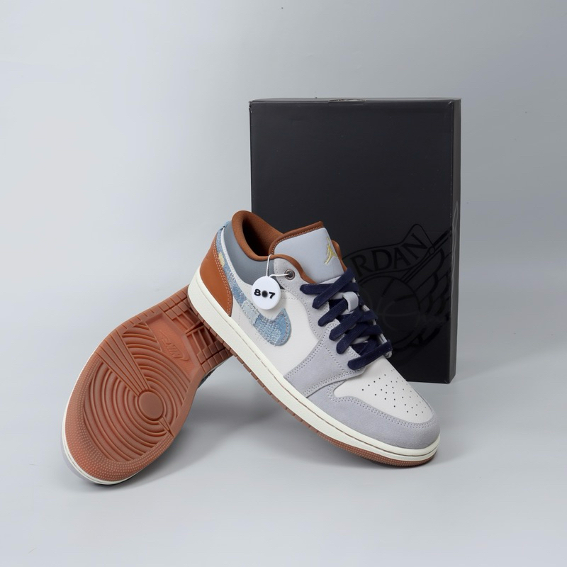 Air Jordan 1 Low Sashiko Phantom Blue