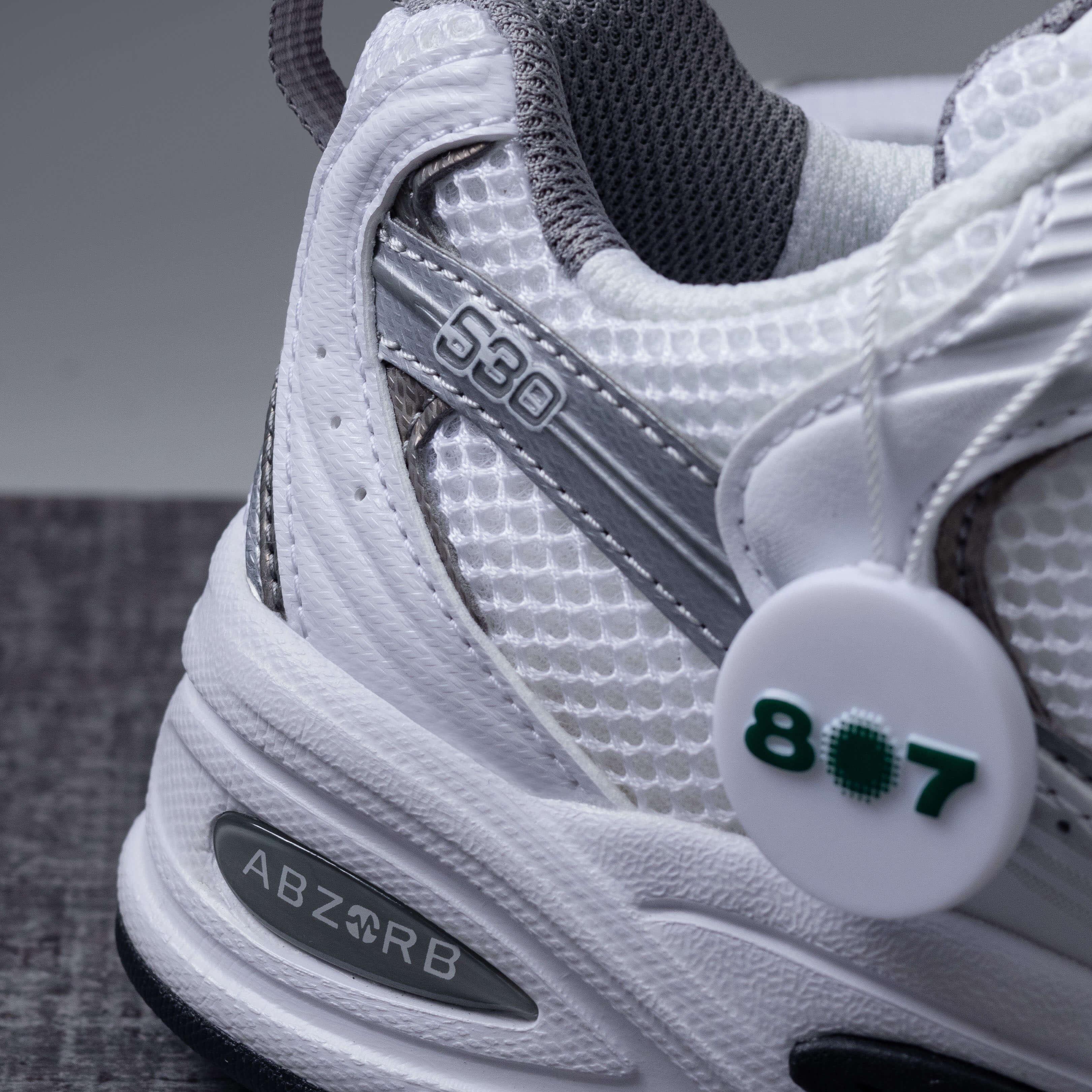 New Balance 530 White Silver Metallic