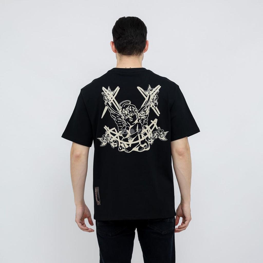 Ricky Is Clown Seraph Angel Black Tee