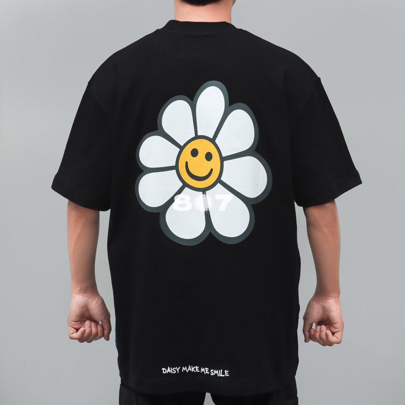 VTMT Smiling Embroidery Black Tee
