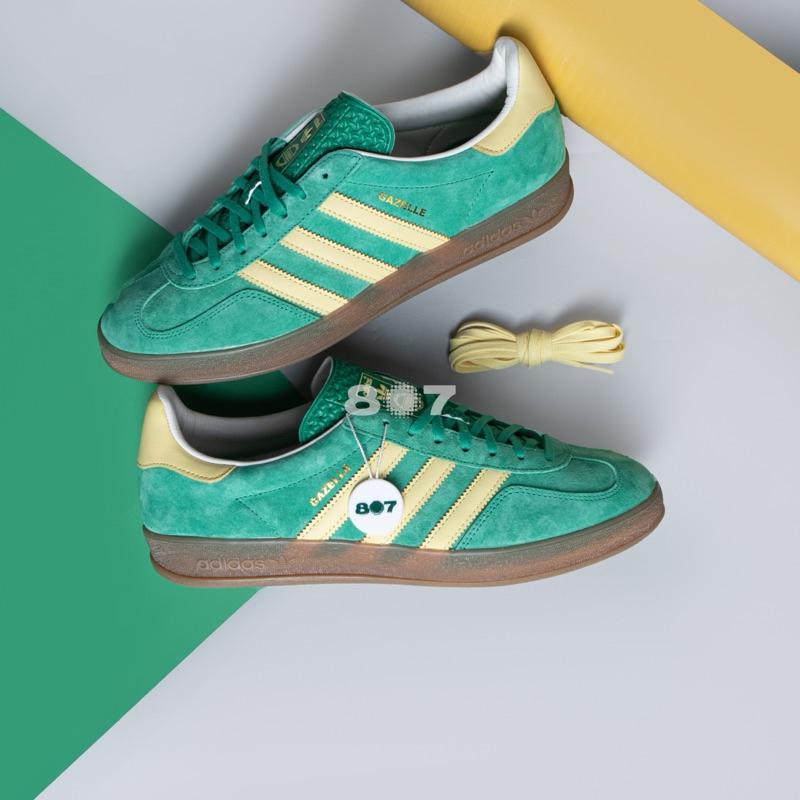 adidas gazelle silver green womens Adidas Gazelle Indoor Semi Court Green (IH7500)