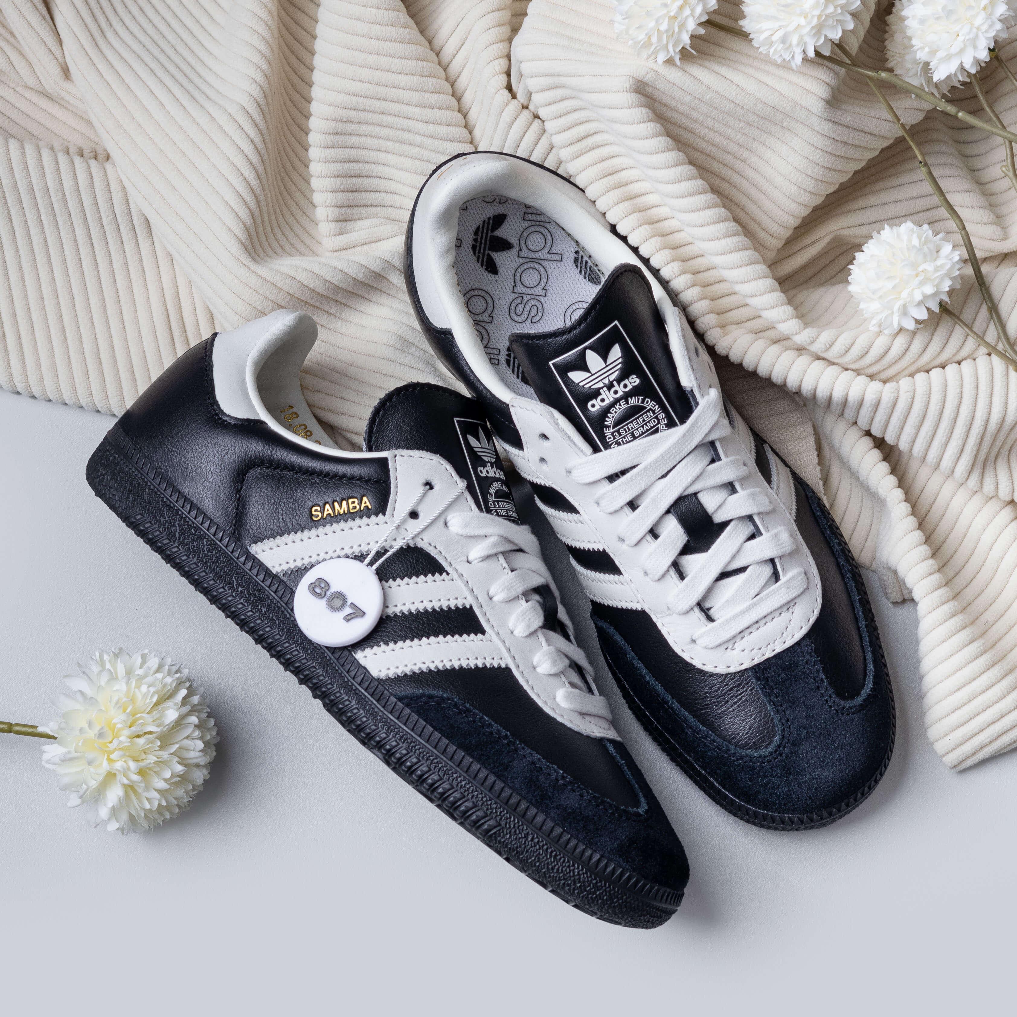 Adidas Samba Black White 75th Anniversary