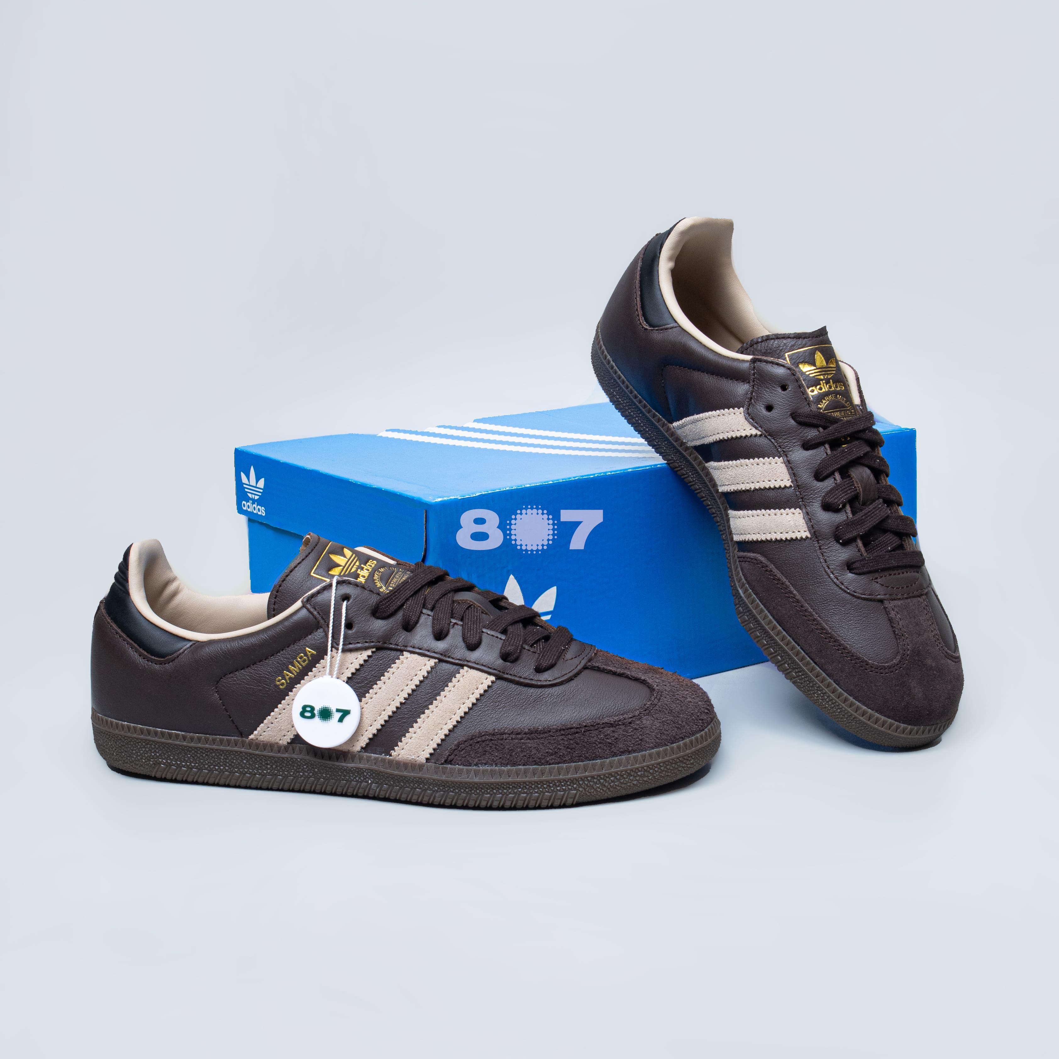 Adidas Samba Dark Brown Beige Gum