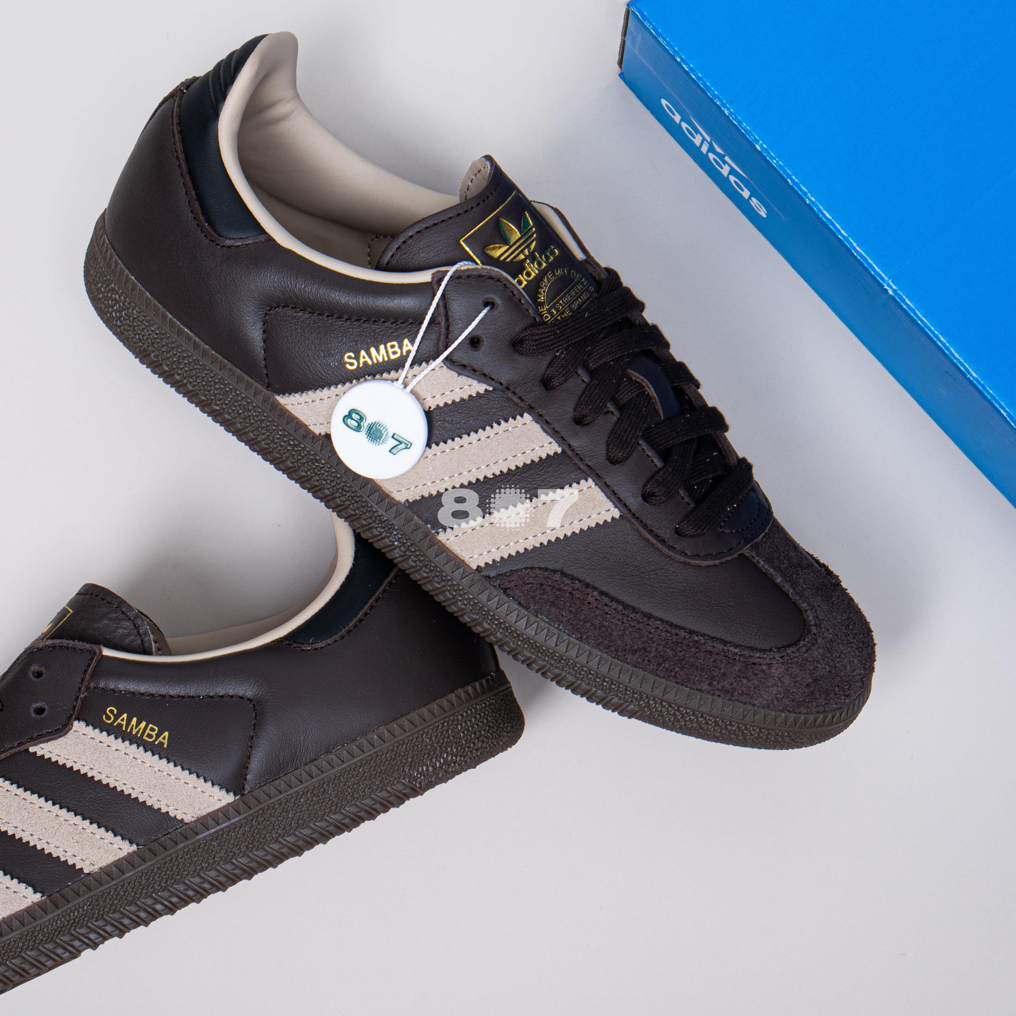 Adidas Samba Dark Brown Beige Gum