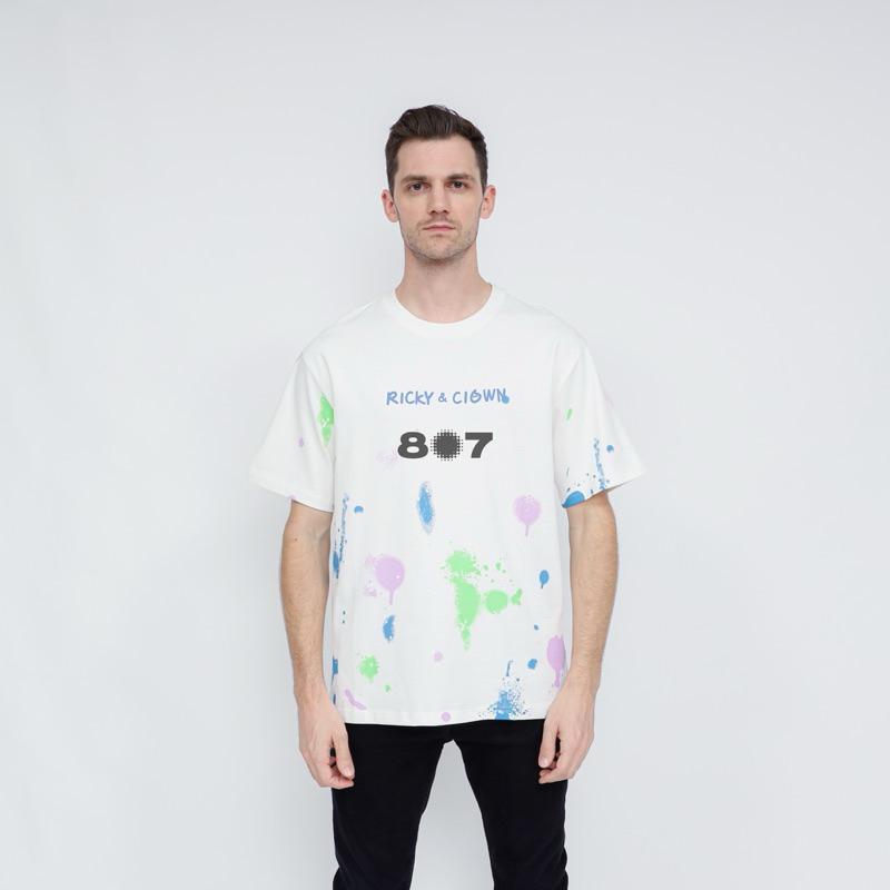 Ricky Is Clown Center Pink Paint White Tee
