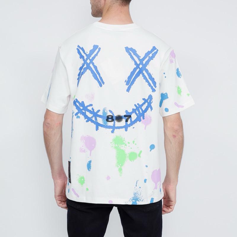 Ricky Is Clown Center Pink Paint White Tee
