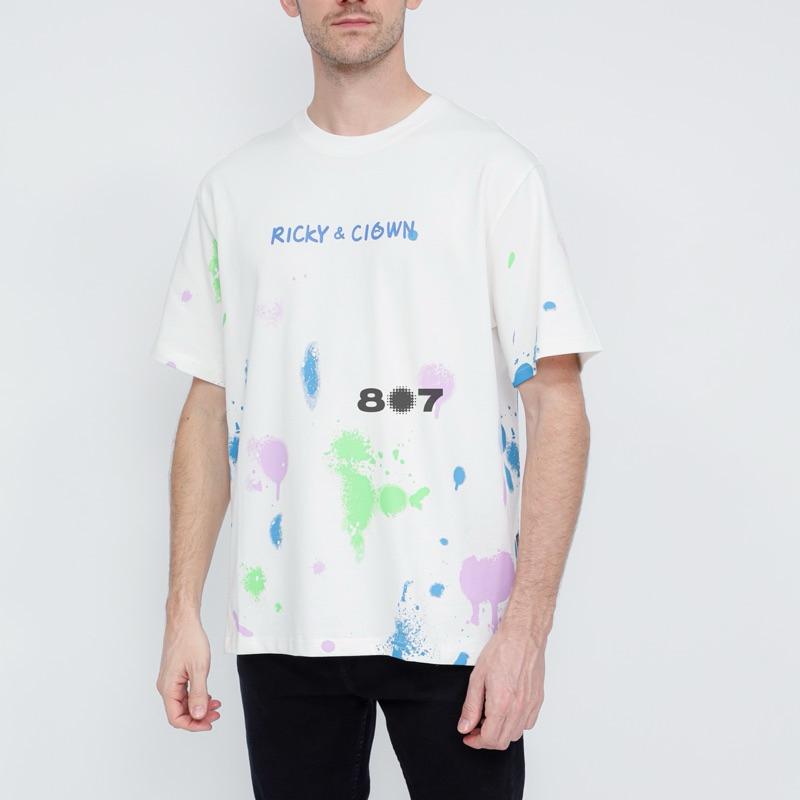 Ricky Is Clown Center Pink Paint White Tee