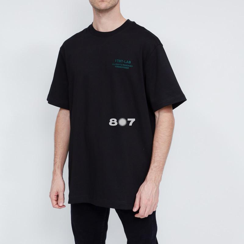 VTMT Tuft Lab Embroidery Black Tee