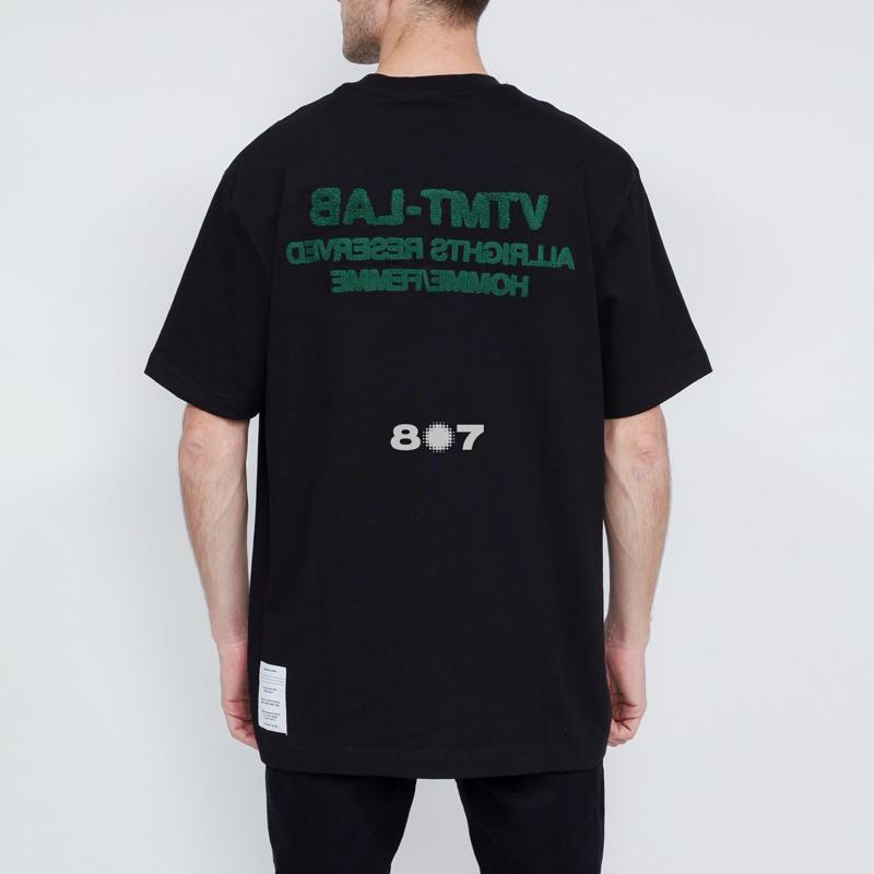 VTMT Tuft Lab Embroidery Black Tee