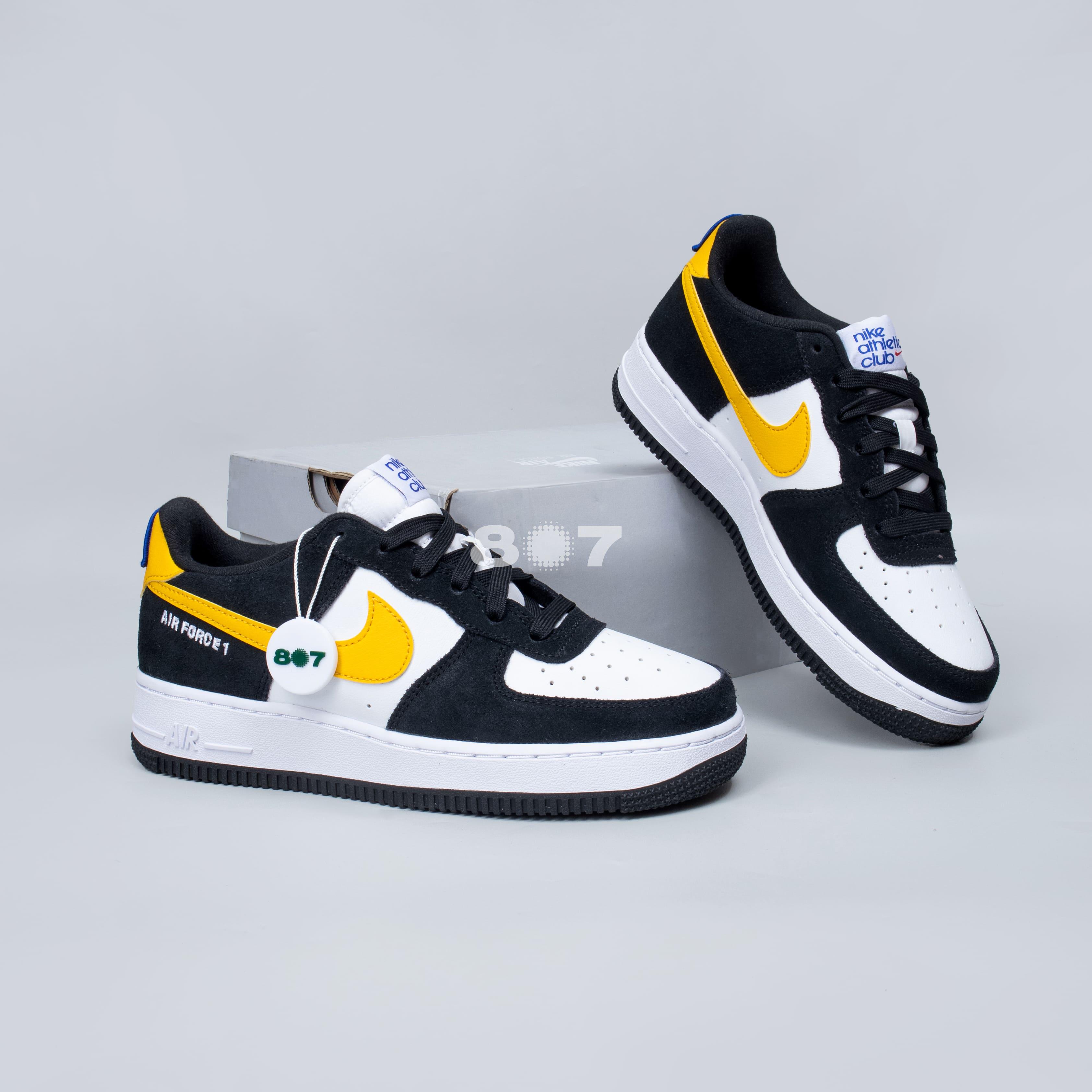 Air Force 1 Low Athletic Club Black Univ Gold GS Women