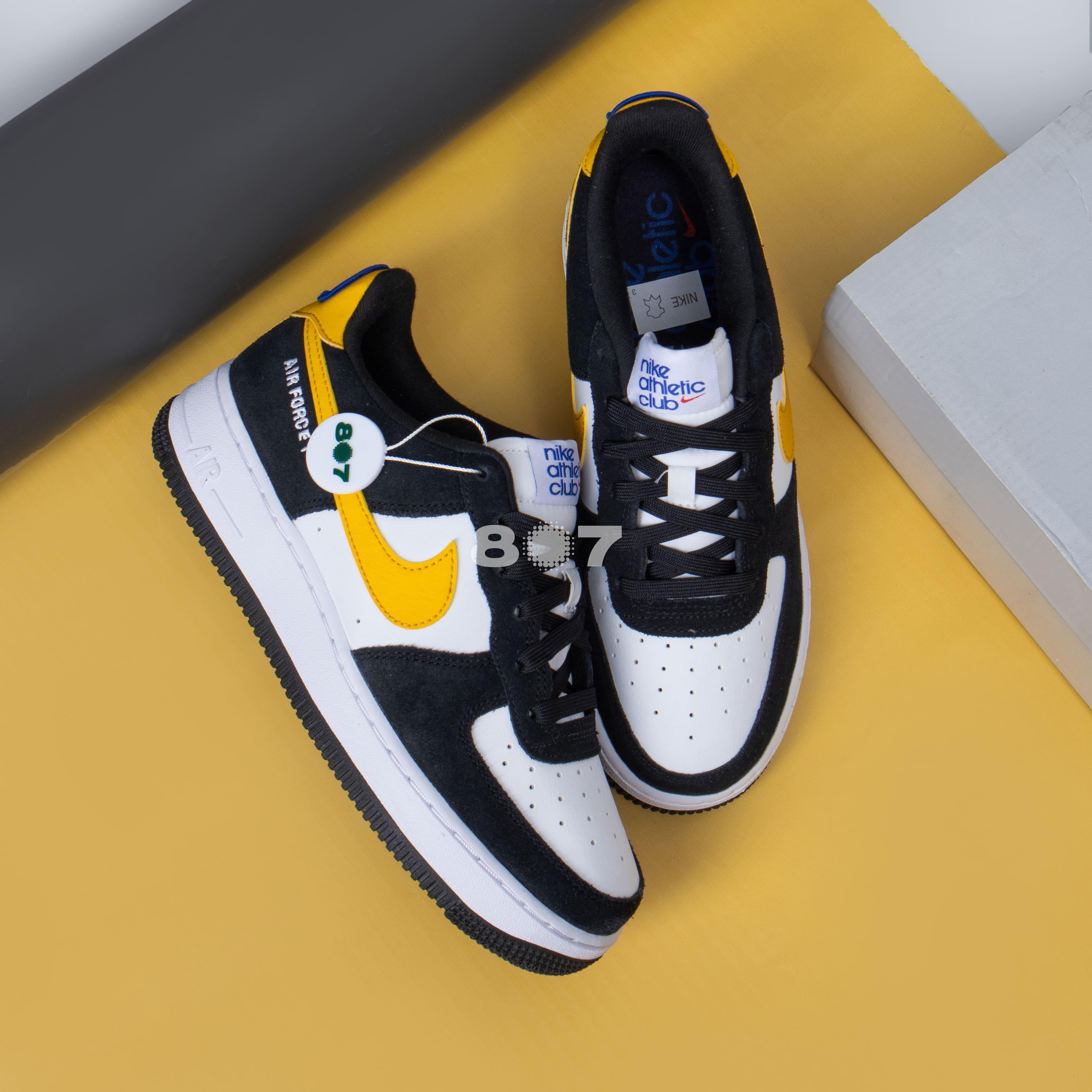 Air Force 1 Low Athletic Club Black Univ Gold GS Women