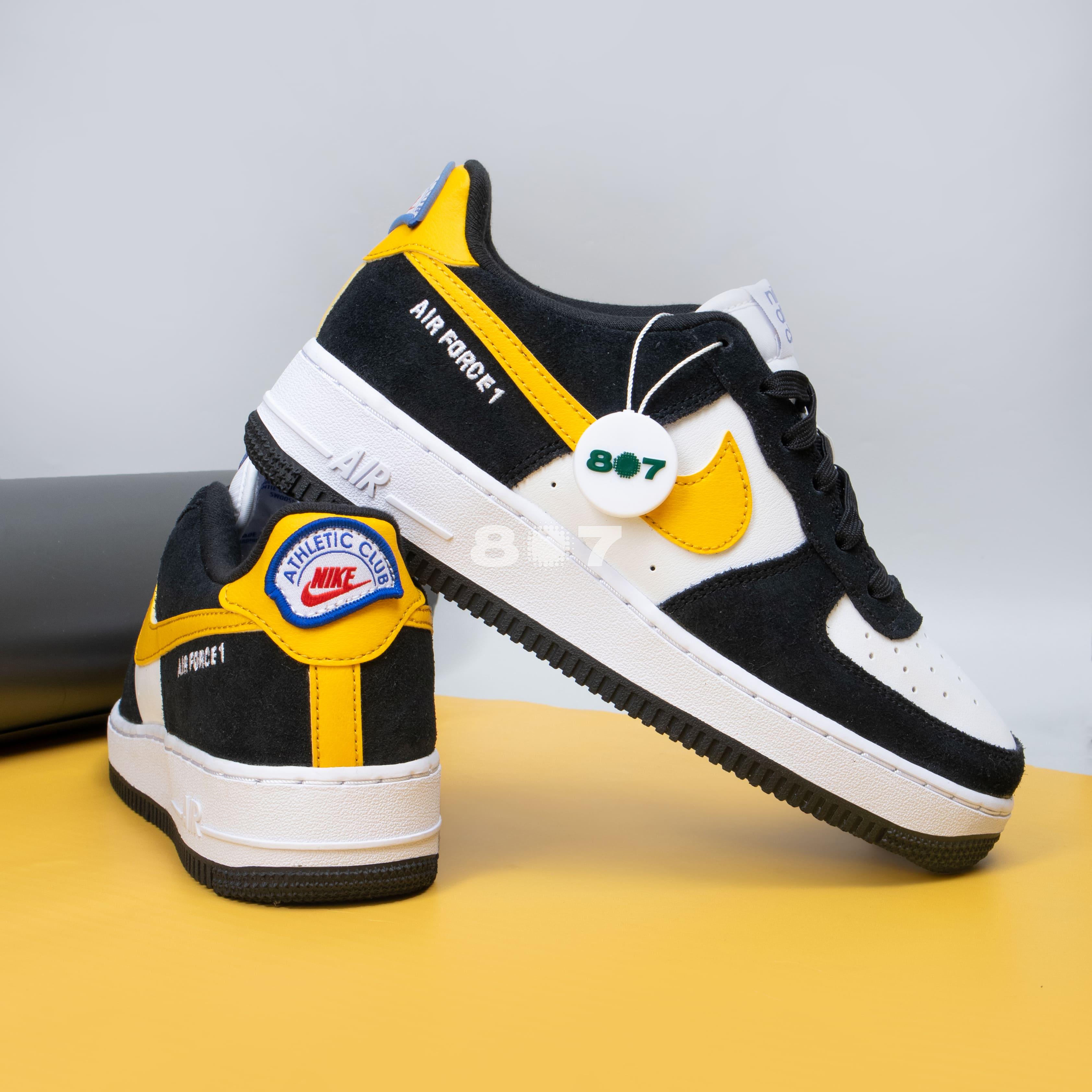 Air Force 1 Low Athletic Club Black Univ Gold GS Women