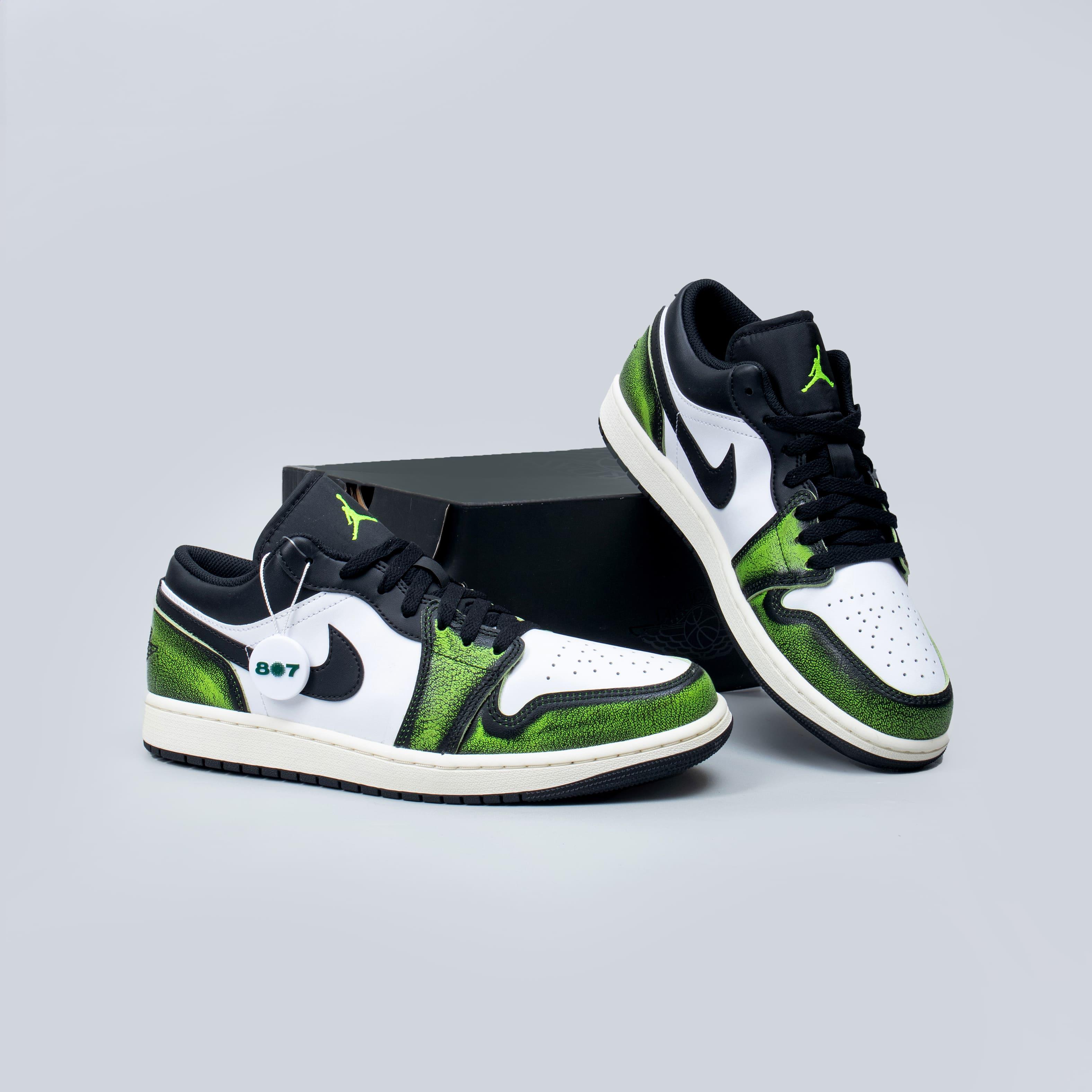 Air Jordan 1 Low Wear Away Electric Green