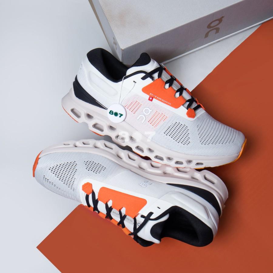 ON Cloudstratus 3 White Orange 