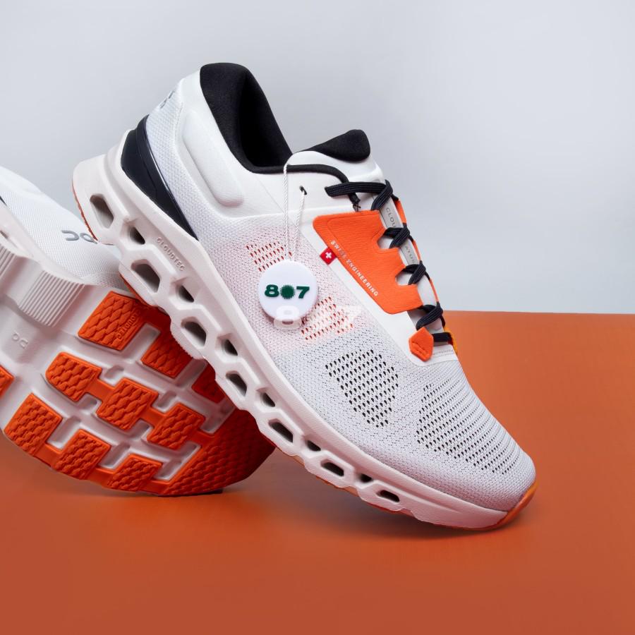 ON Cloudstratus 3 White Orange 